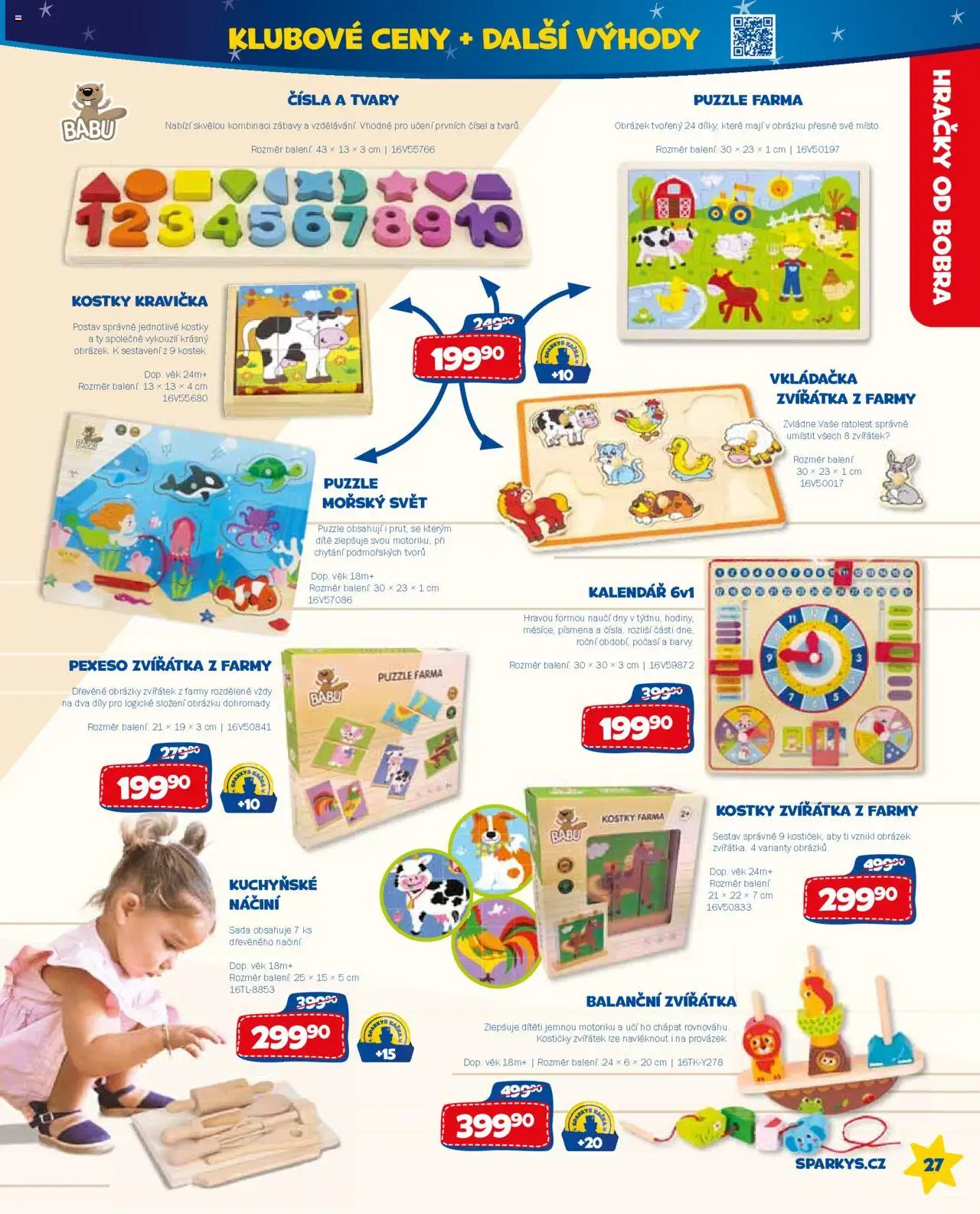 Sparkys katalog léto 2025 od 01.01.2025 | Strana: 27 | Produkty: Vkládačka, Hračky, Puzzle, Kostky