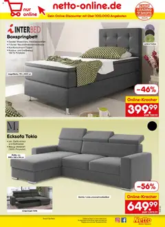 Netto Marken-Discount Prospekt 	 - gültig ab dem 04.08.2025 | Seite: 43 | Produkte: Ecksofa, Sofa, Boxspringbett