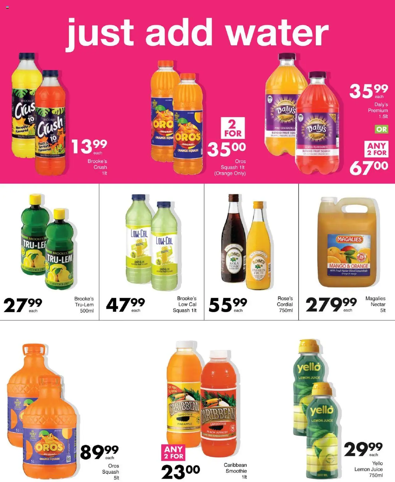 New Save catalogue – valid from 11.09.2025 | Page: 46 | Products: Tonic, Juice, Pineapple, Water