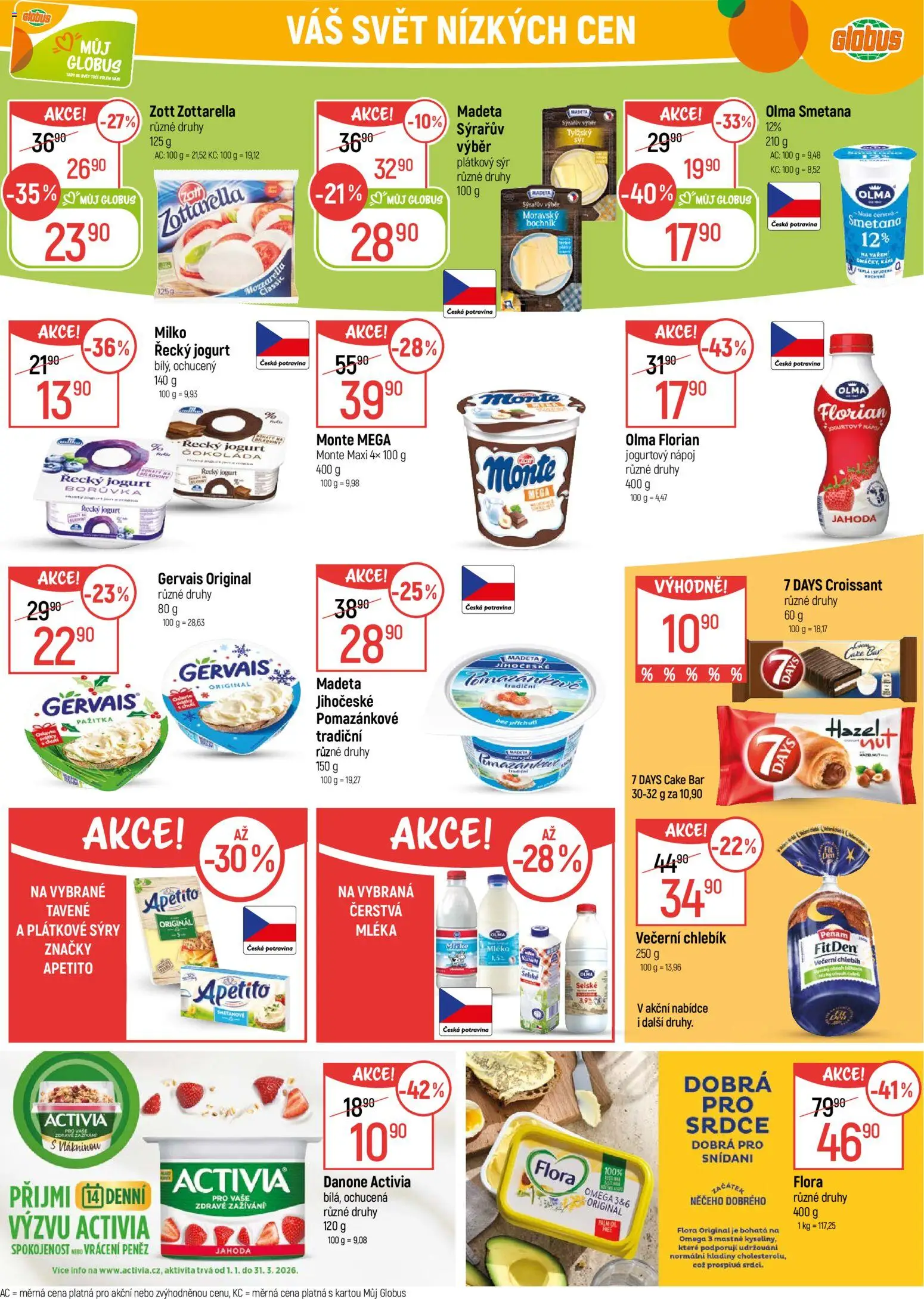 Globus leták - Ostrava od 02.01.2026 | Strana: 21 | Produkty: Danone Activia, Řecký jogurt, Jogurt, Kuchyně