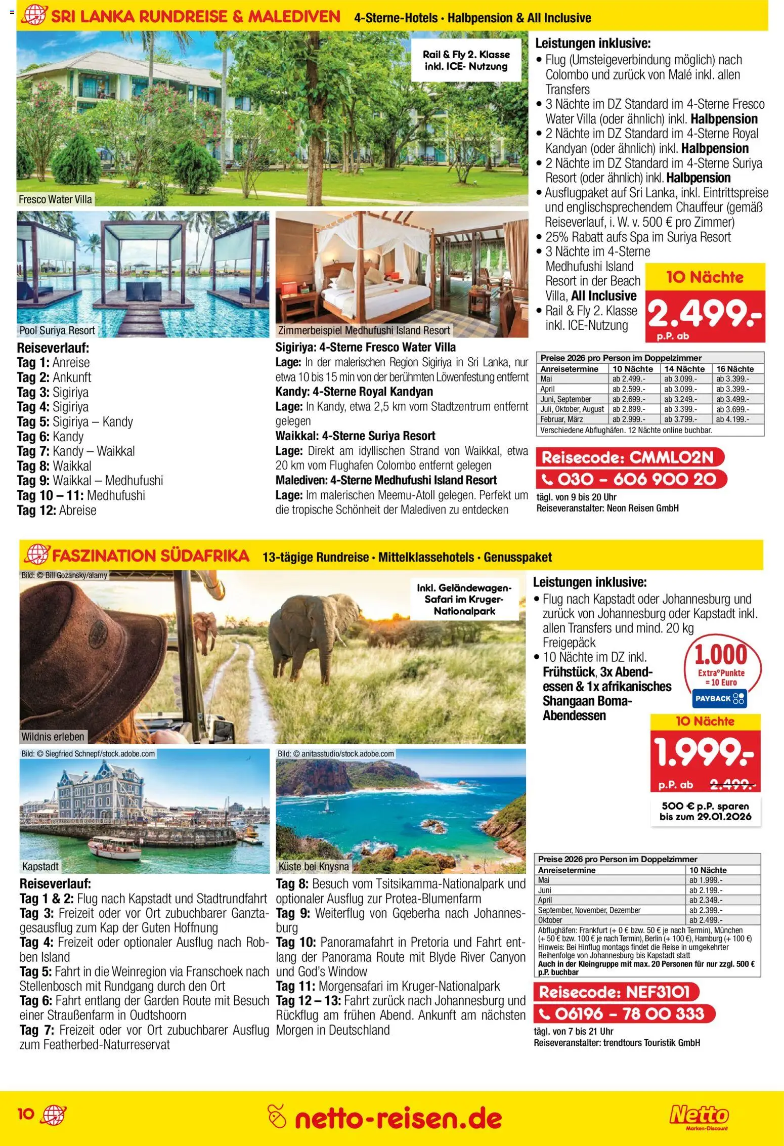 Netto Reisen Prospekt 	 – gültig ab 29.12.2025 | Seite: 10 | Produkte: Uhr