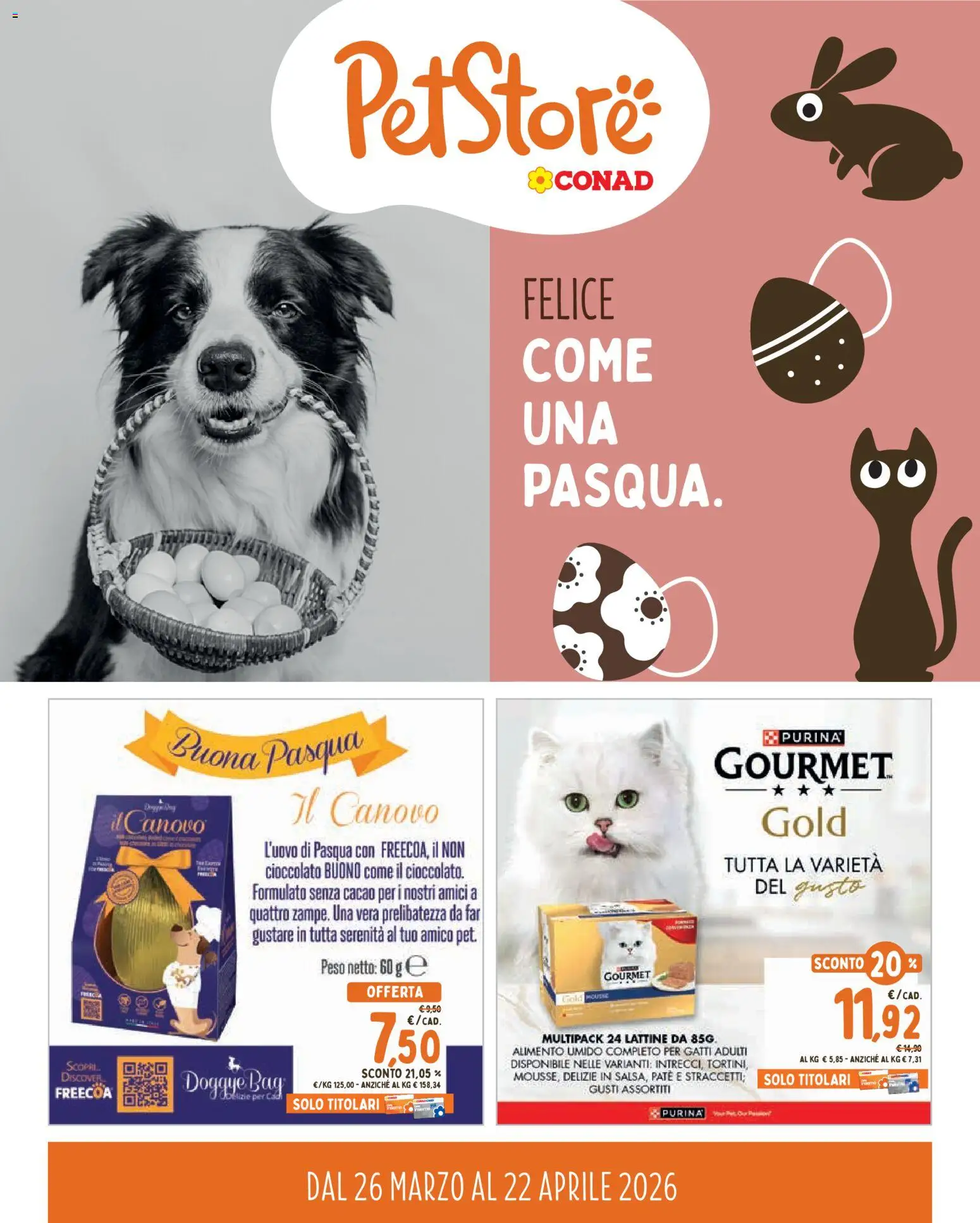 Volantino Conad del 26.03.2026 | Pagina: 1 | Prodotti: Paté, Cioccolato, Cacao