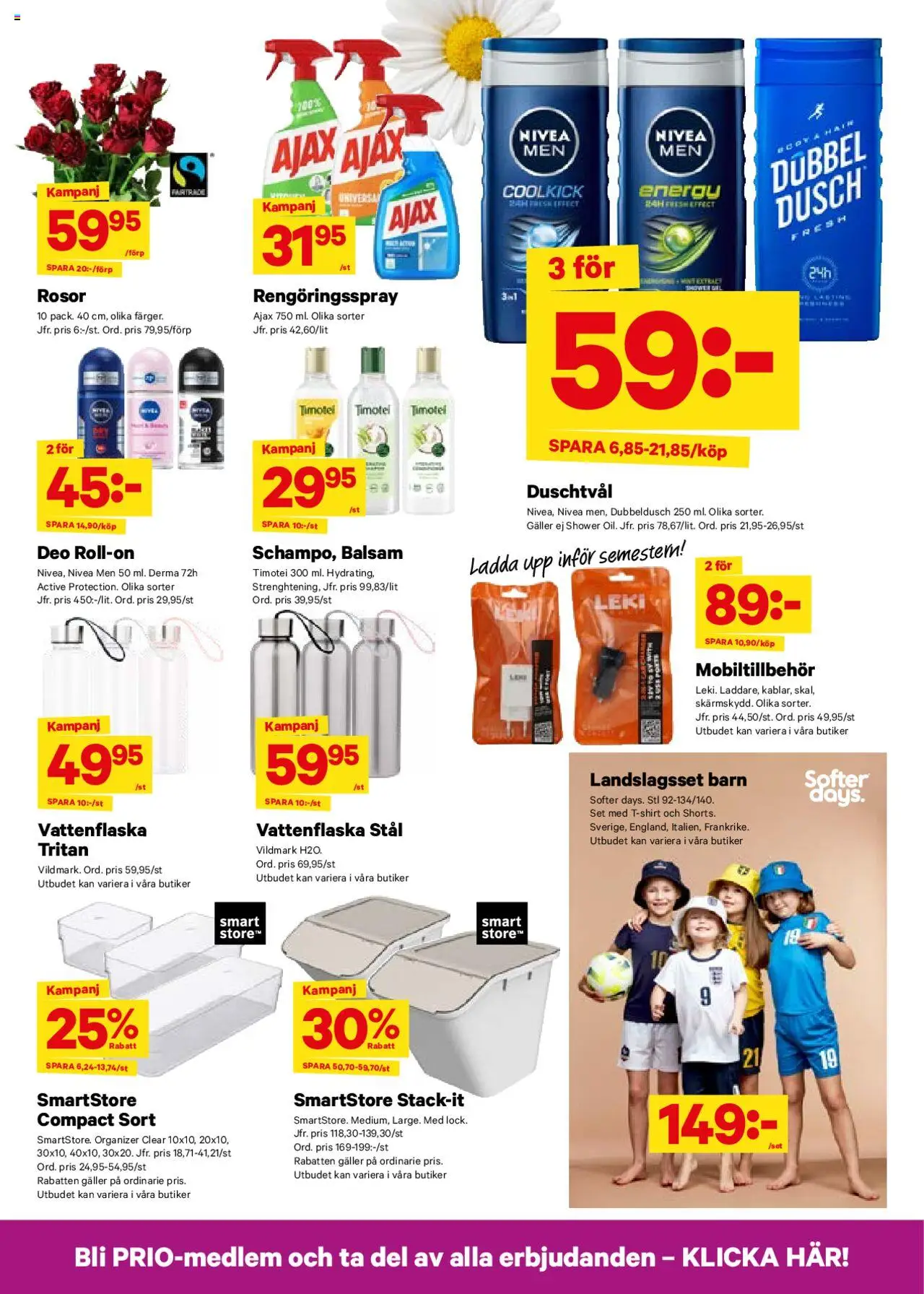 City Gross reklamblad aktuell från 23.06.2025 | Sida: 10 | Produkter: Balsam, Duschtvål, Vattenflaska, Rengöringsspray