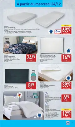 Aldi - Prévisualisation de Aldi - Catalogue de la semaine 52 valide à partir de 23.12.2025 | Page: 44 | Produits: Tapis de bain, Surmatelas, Couette imprimée, Couette