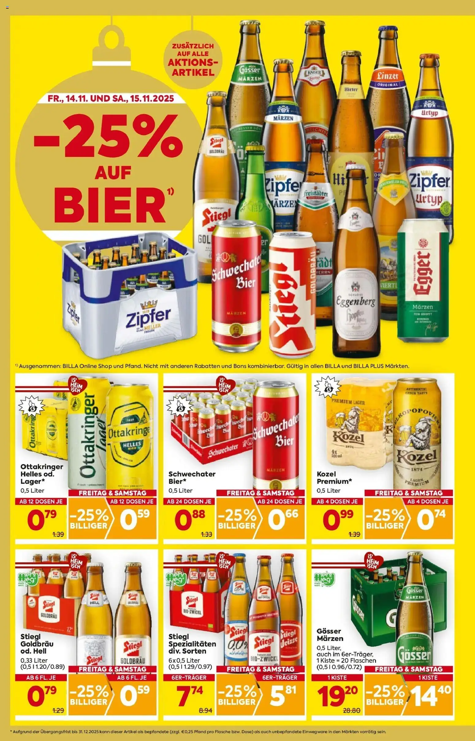 Billa Flugblatt - Grieskirchen, Wallern An Der Trattnach, Ansfelden gültig ab 13.11.2025 | Seite: 2 | Produkte: Tisch, Bier