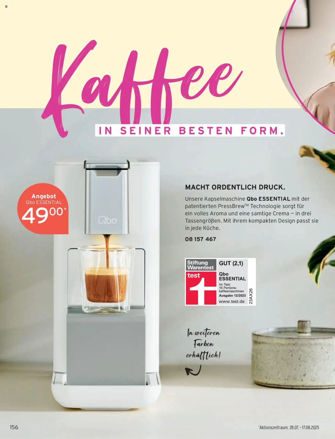 Angebote Tchibo - gültig ab dem 01.08.2025 | Seite: 156 | Produkte: Kaffee