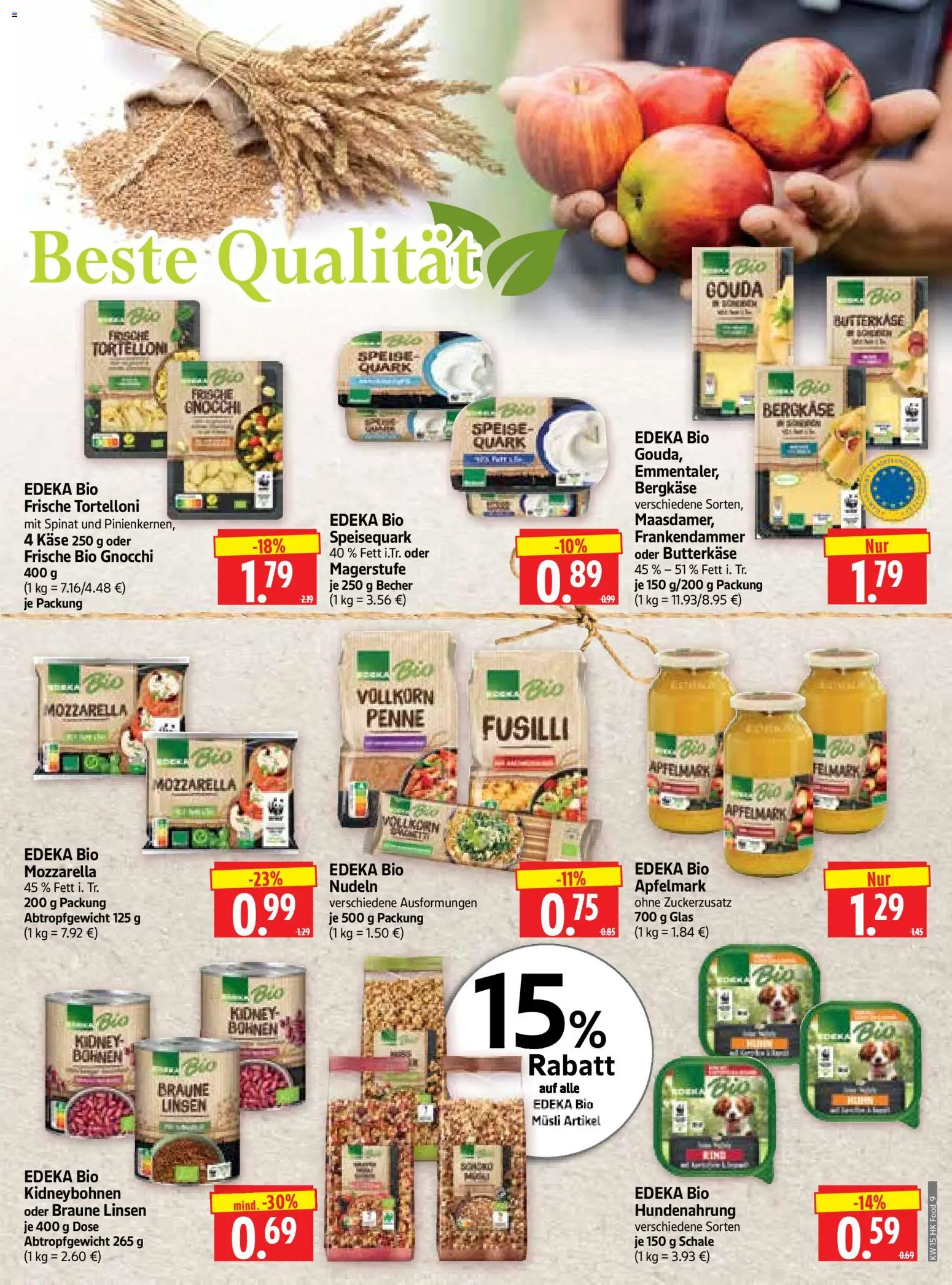 HERKULES Prospekt 	 – gültig ab 07.04.2026 | Seite: 9 | Produkte: Musli, Quark, Gouda, Nudeln