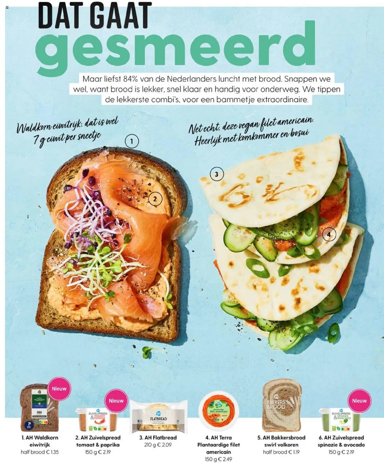  | Pagina: 50 | Producten: Tomaat, Komkommer, Brood, Kész piskótalap