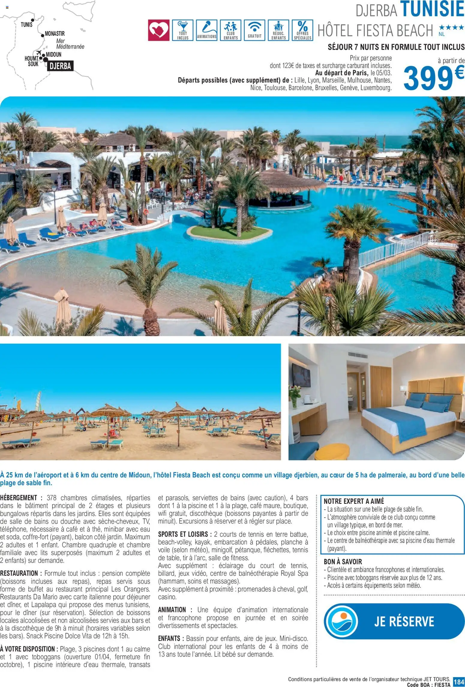 {H1} | Page: 184 | Produits: Lit, Buffet, Café, Jeux