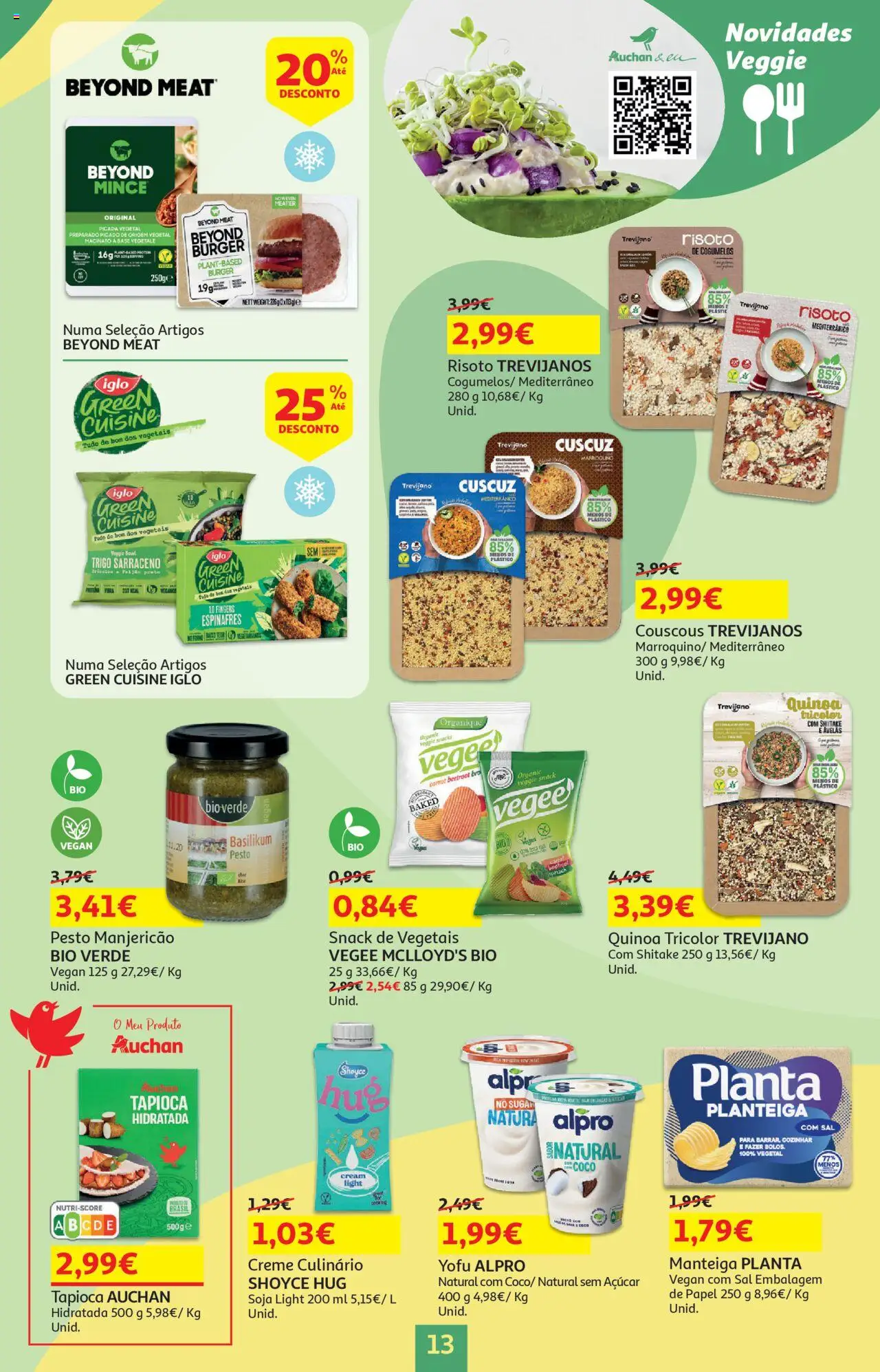 Auchan - Uma cozinha de Chef │ válido de 18.09.2025 | Página: 13 | Produtos: Avelãs, Açúcar, Cogumelos, Creme