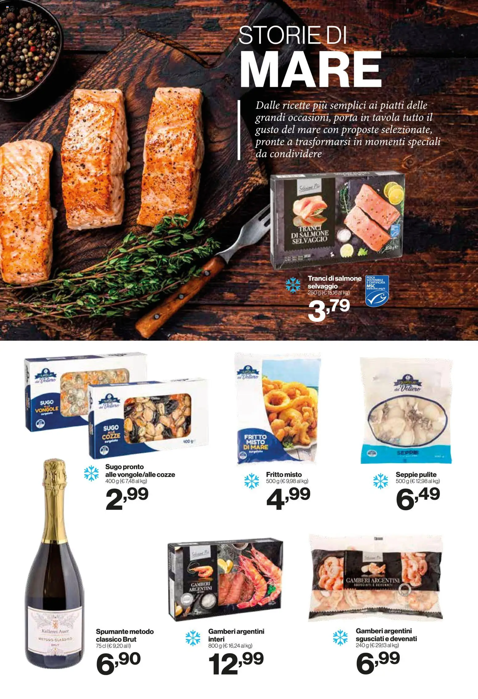 Volantino IN's del 17.12.2025 | Pagina: 16 | Prodotti: Salmone, Vongole, Pesca, Sugo
