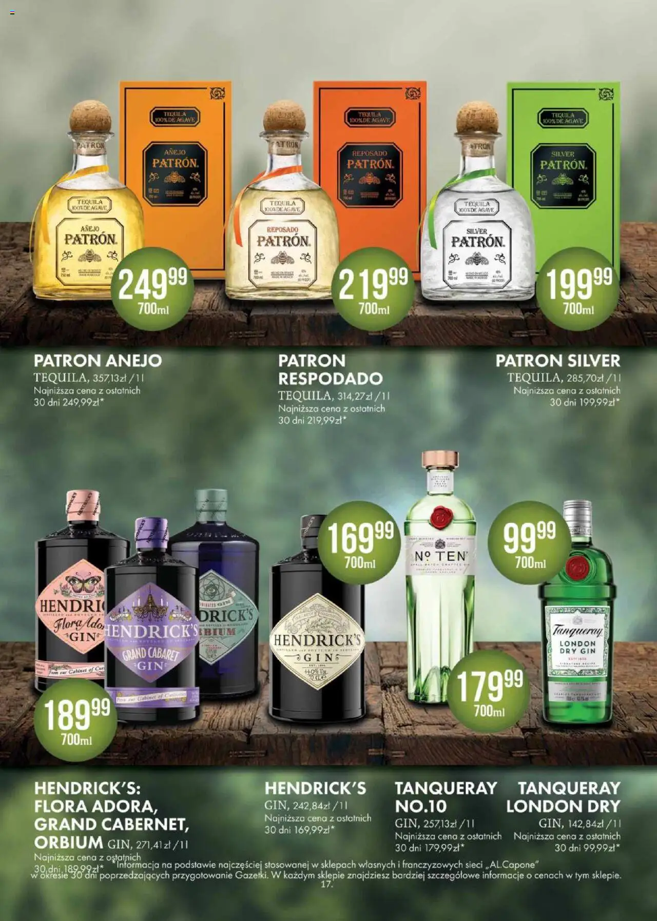 Al.Capone Gazetka od 09.06.2025 | Strona: 17 | Produkty: Tequila, Gin