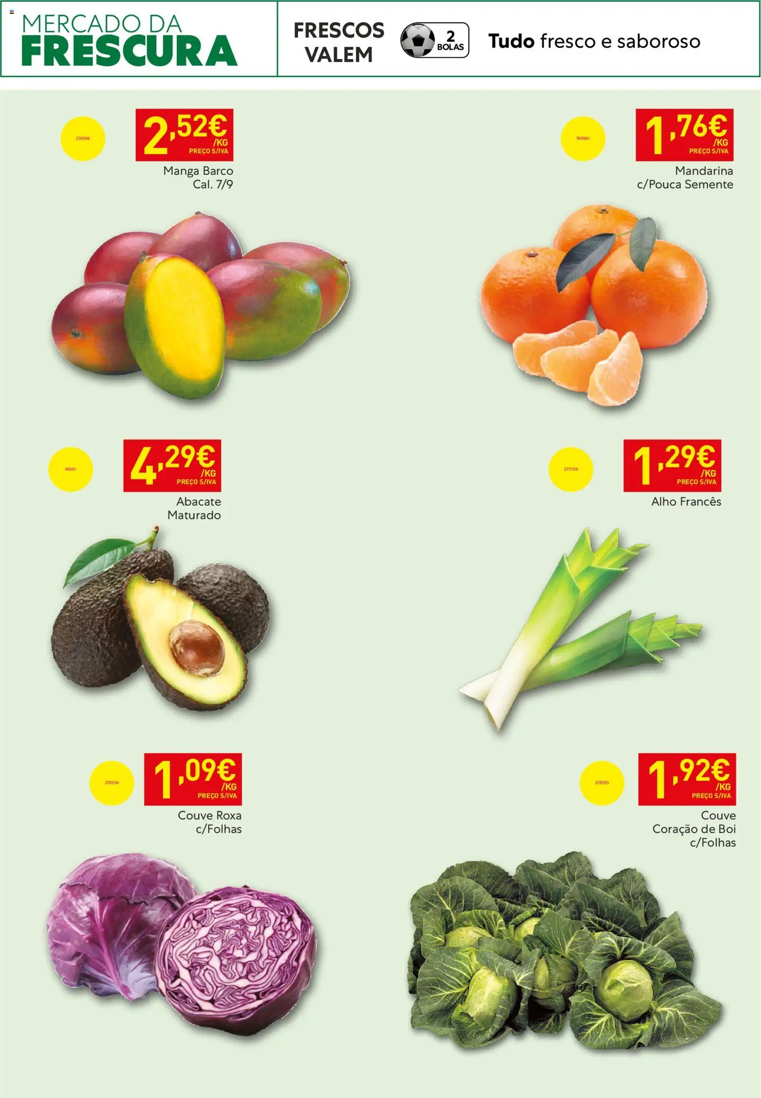 Recheio - Horeca Bons Negócios Madeira │ válido de 07.04.2026 | Página: 13 | Produtos: Alho francês, Abacate, Couve