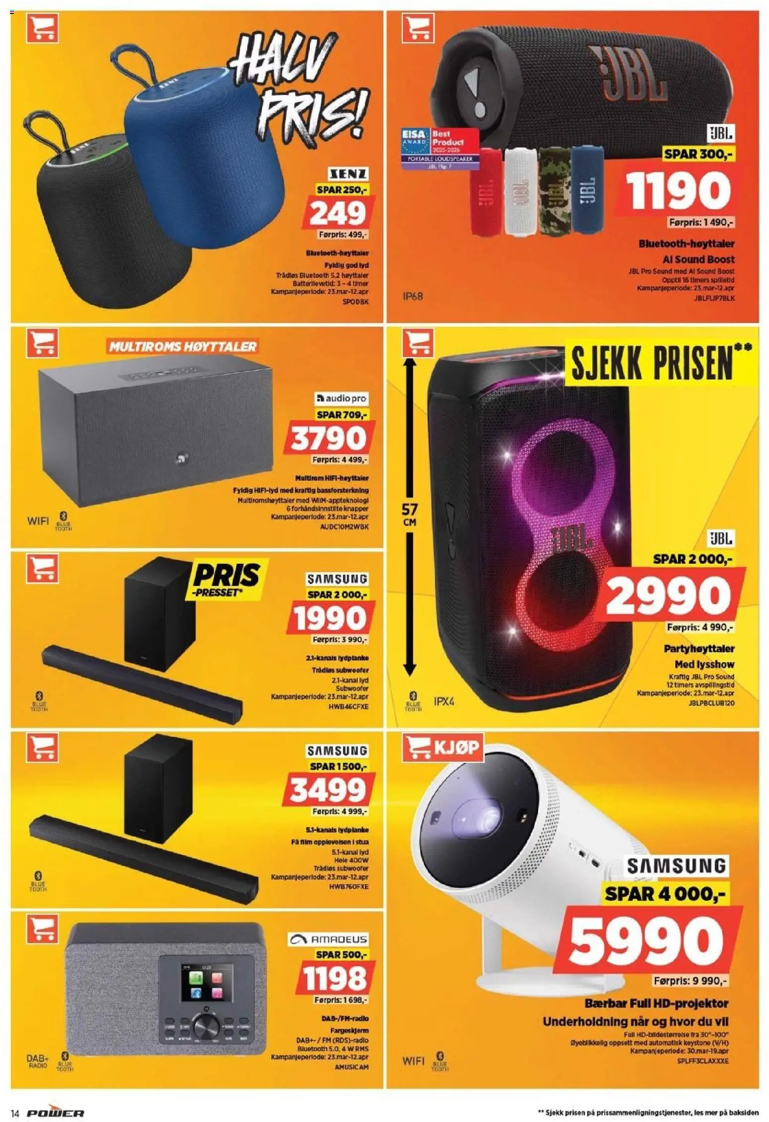 {H1} | Side: 14 | Produkter: Lyd, Radio, Høyttaler, Суміш дитяча