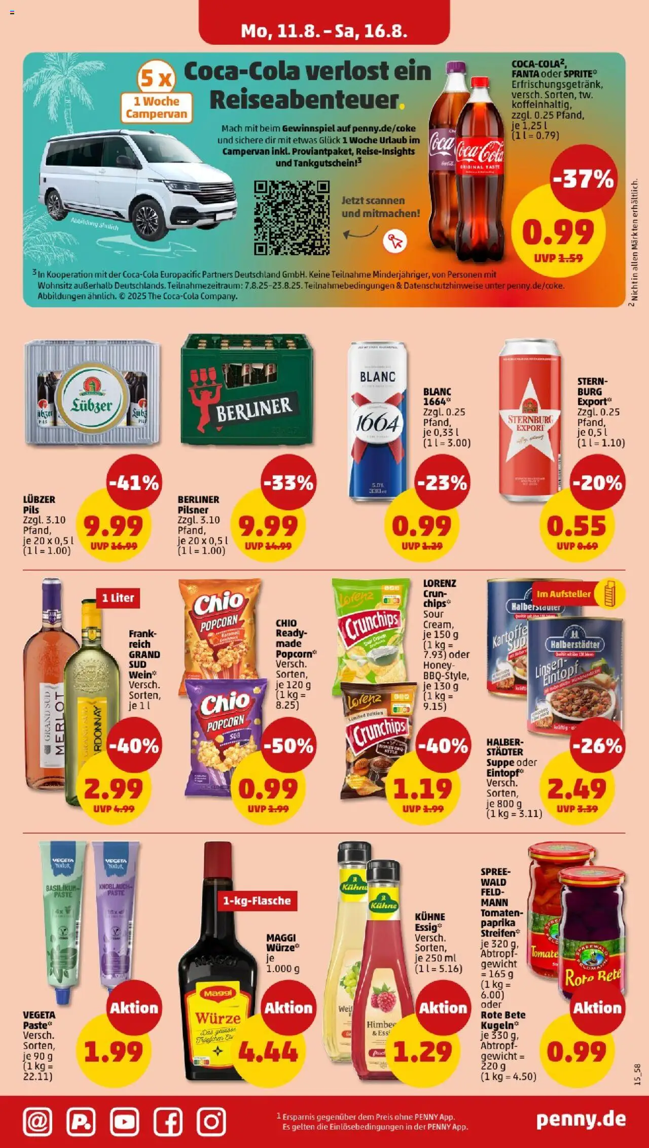 Penny - Mecklenburg-Vorpommern - gültig ab dem 11.08.2025 | Seite: 15 | Produkte: Maggi, Merlot, Lubzer, Berliner pilsner