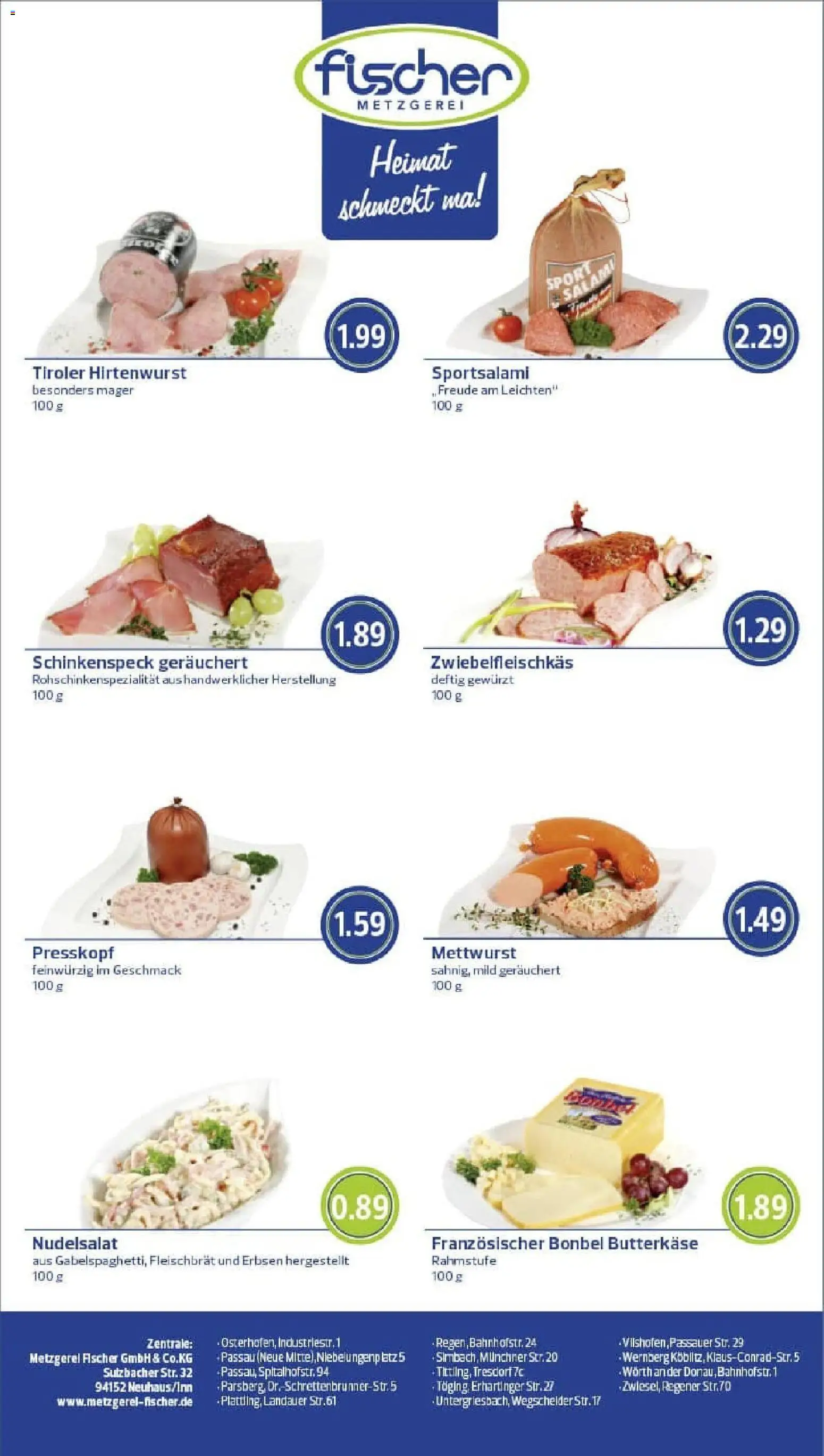 Rewe prospekt Bad Griesbach	 – gültig ab 26.10.2025 | Seite: 11 | Produkte: Butter, Pasta, Salami, Erbsen