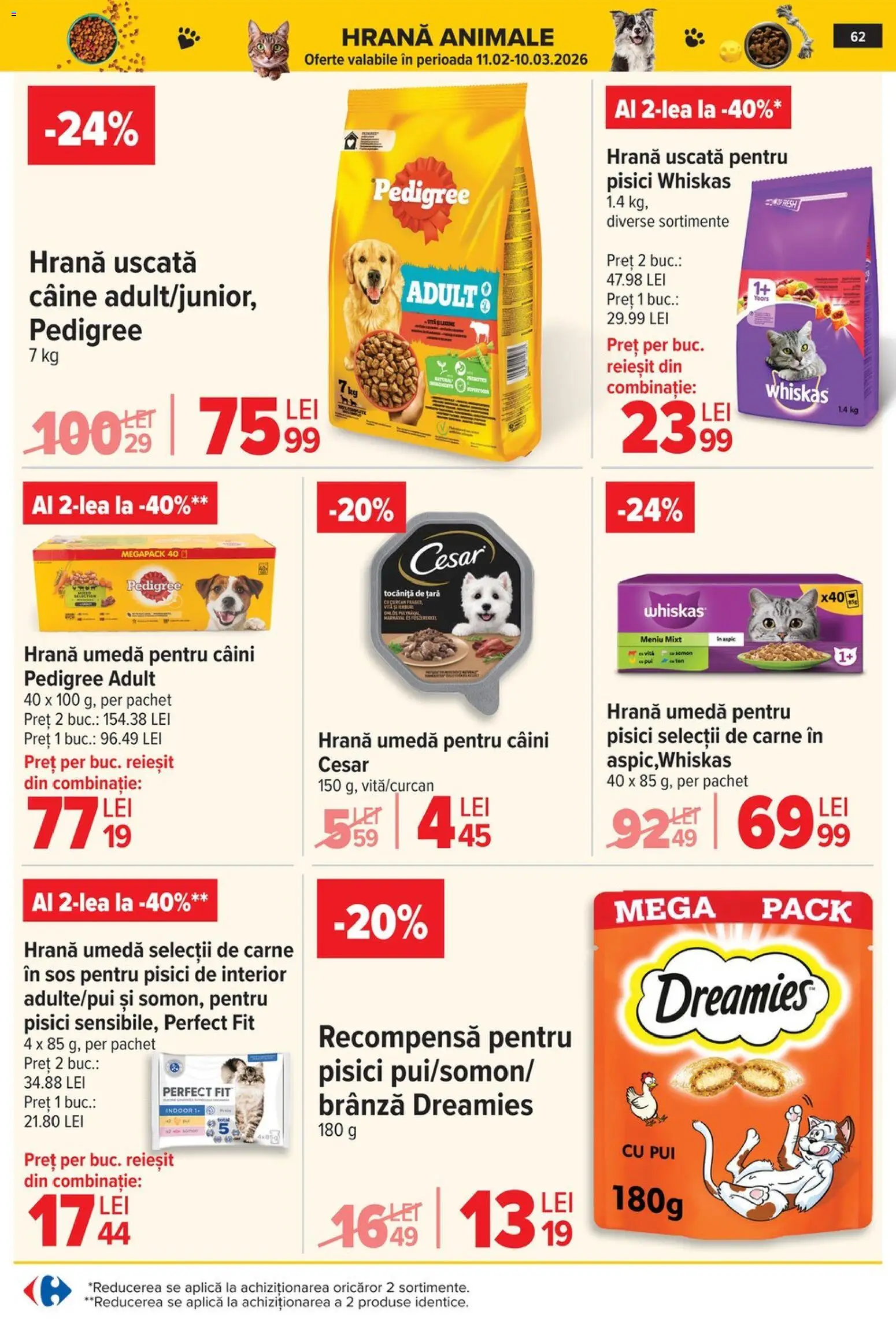 Noul catalog Carrefour – valabil de la 18.02.2026 | Pagină: 64 | Produse: Hacıyatmaz Kedi Oyuncağı, Brânză, Sos