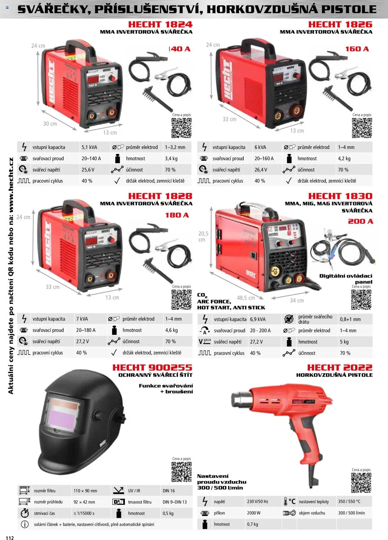 Hecht katalog - Podzim - zima 2025 od 01.09.2025 | Strana: 112 | Produkty: Hecht, Svářečka, Invertorová svářečka