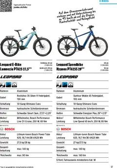 Jumbo Aktionen Dein Velo 2025 ab 21.02.2025 gültig | Seite: 17 | Produkte: Gewicht, Bosch