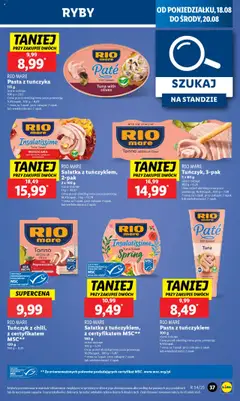 Tuńczyk z chili, z certyfikatem MSC**, 120 g od 18.08.2025 | Strona: 41