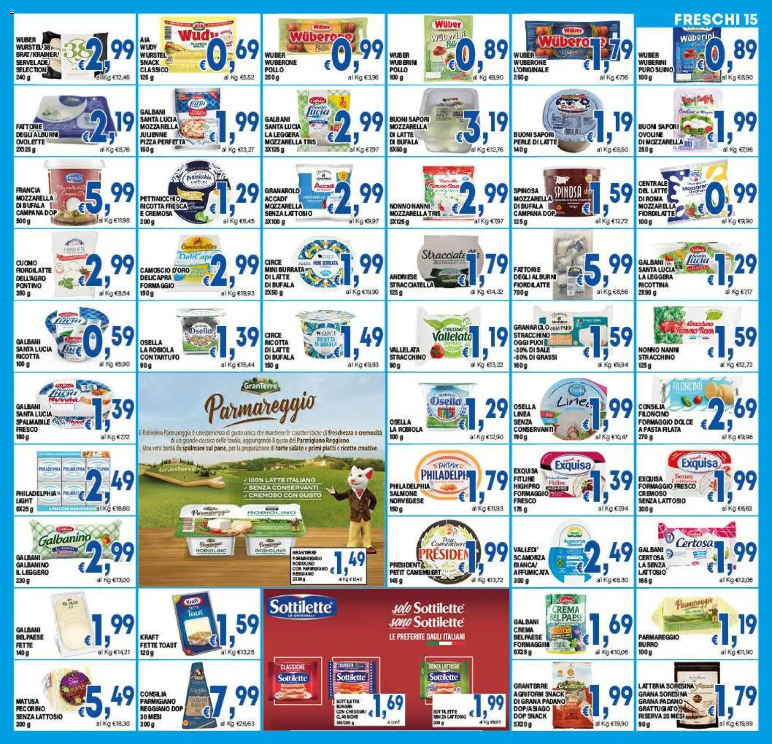 Volantino DEM del 27.12.2025 | Pagina: 15 | Prodotti: Pollo, Sale, Wurstel, Burrata