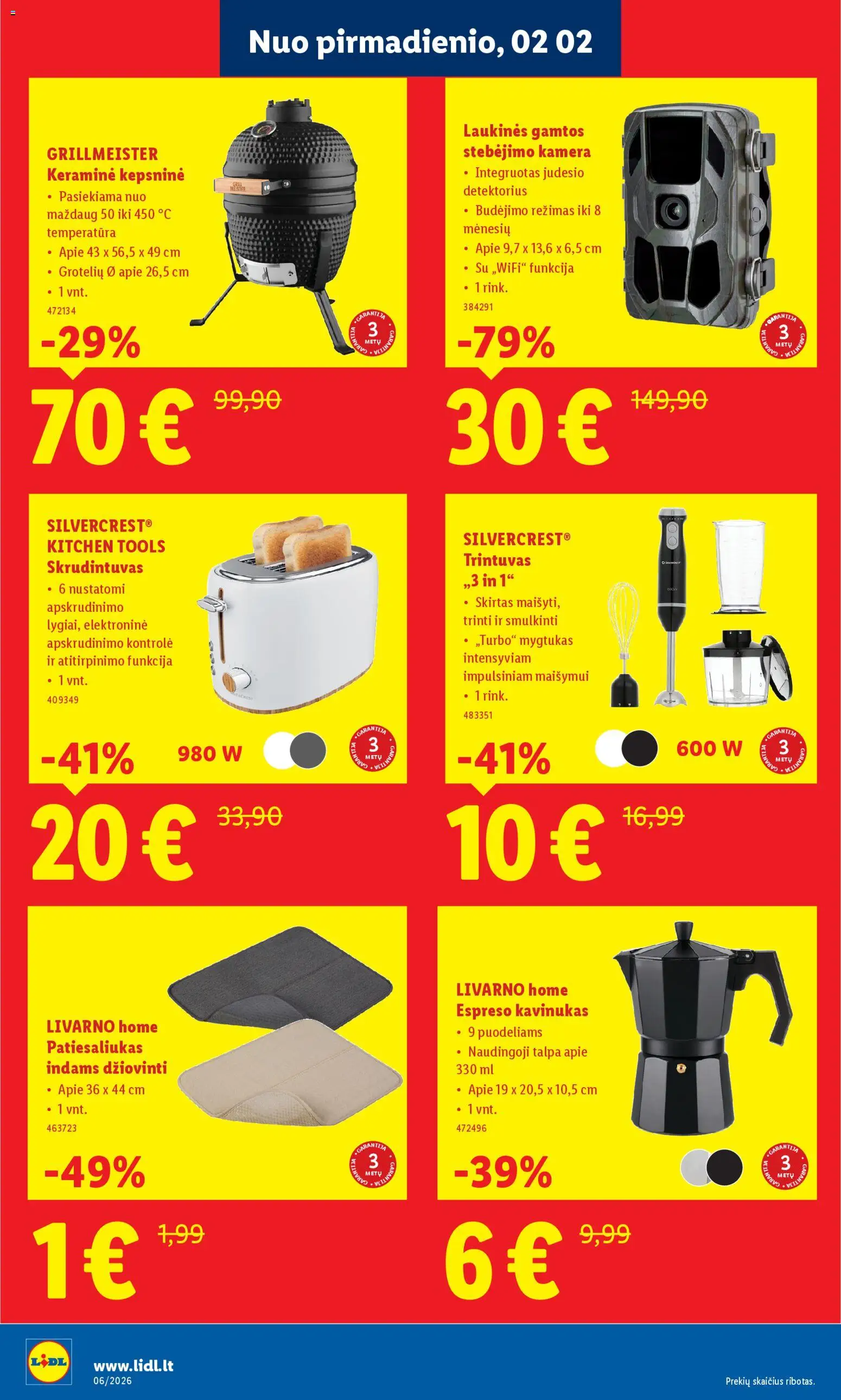 LIDL akcijos nuo 02.02.2026 | Puslapis: 2 | Prekių: Kamera