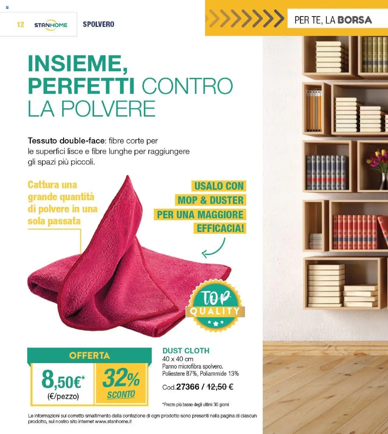 Volantino Stanhome del 09.09.2025 | Pagina: 13 | Prodotti: Panno microfibra, Borsa