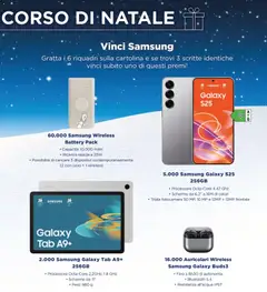 Anteprima del volantino Esselunga S Concorso Natale - Roma catalogo valido a partire dal 01.12.2025 | Pagina: 3 | Prodotti: Auricolari, Schermo, Cavo, Samsung
