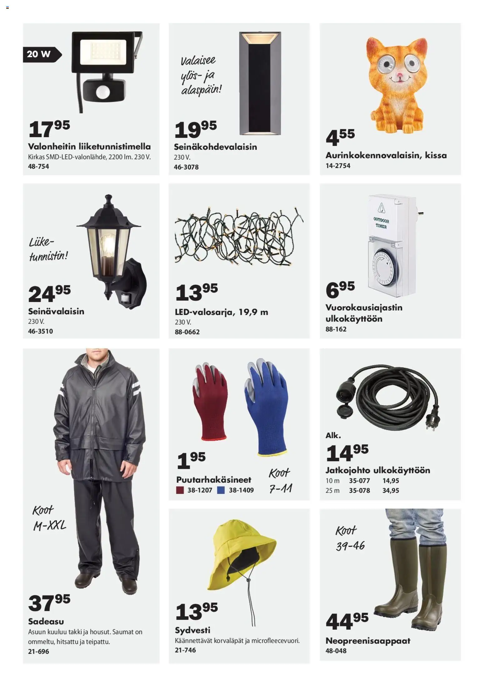 Biltema tarjoukset – voimassa 12.01.2026 alkaen | Sivu: 7 | Tuotteet: Jatkojohto, Takki