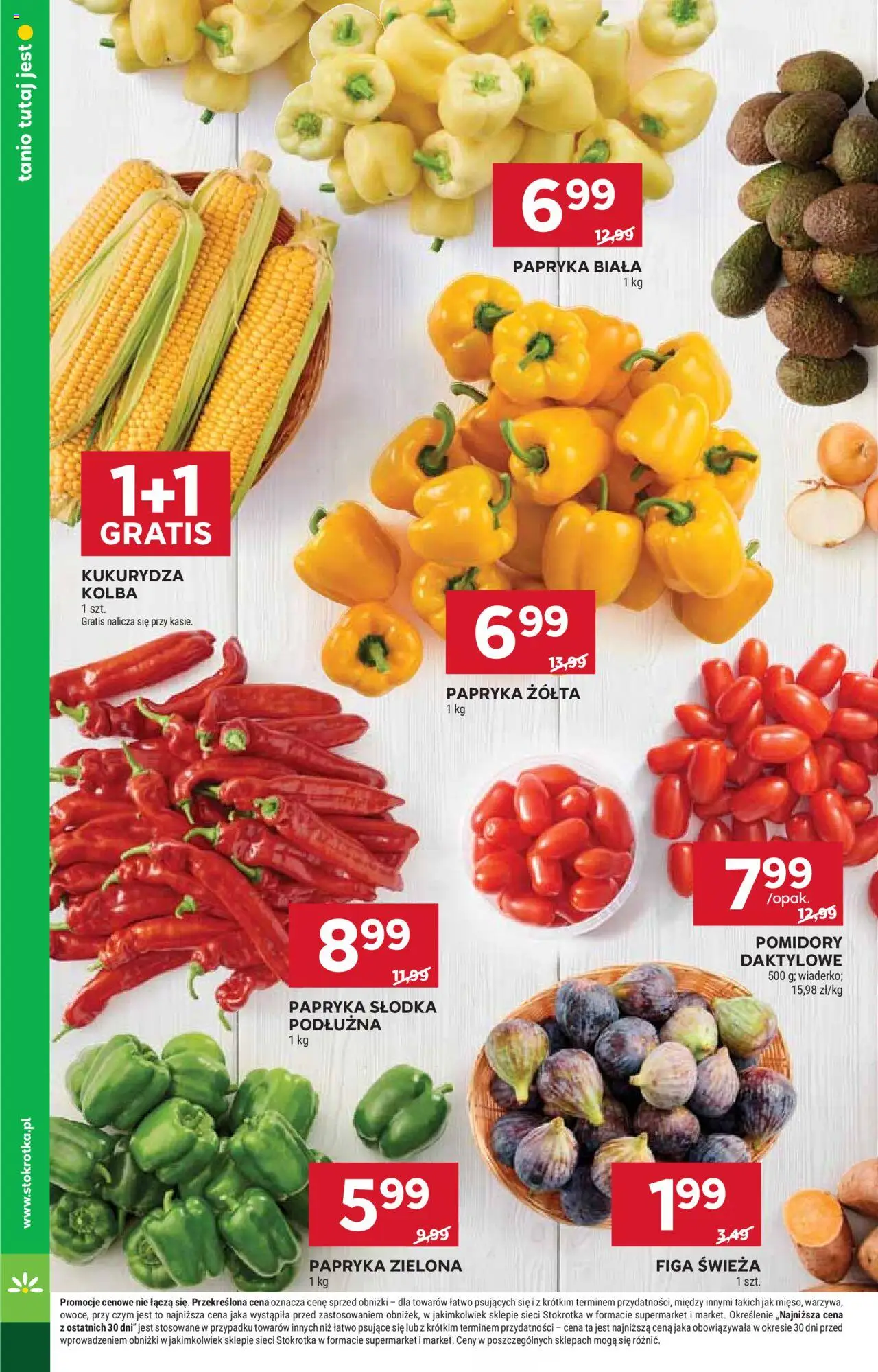 Stokrotka Gazetka od 21.08.2025 | Strona: 6 | Produkty: Stokrotka, Kukurydza, Papryka, Pomidory