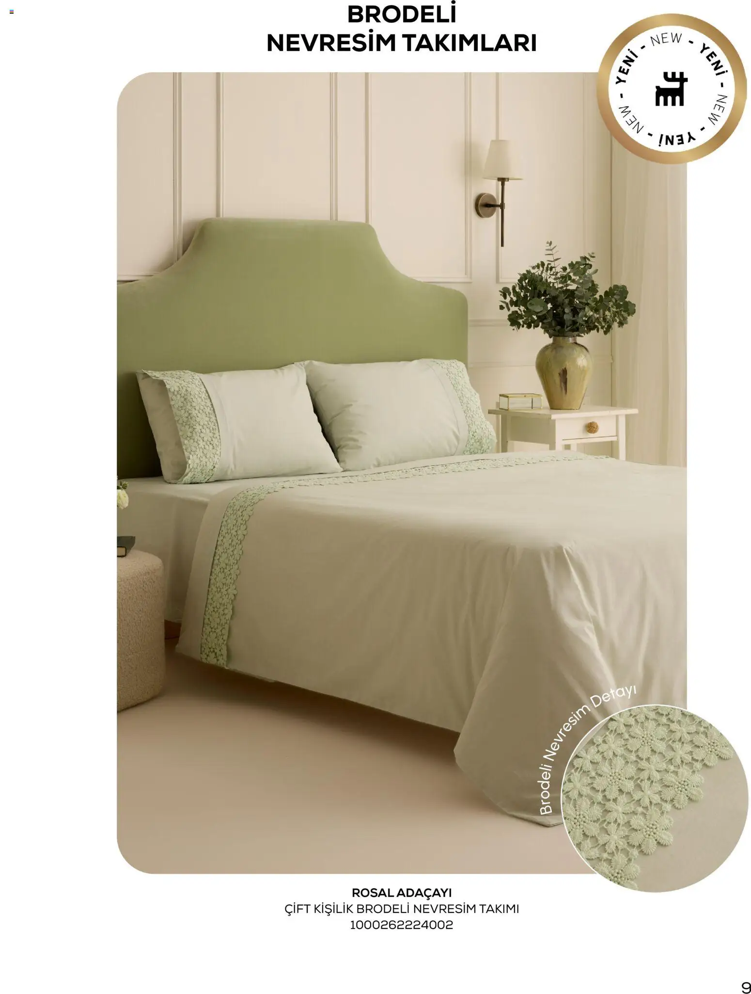 Karaca Home - Katalog Sezonsuz Karaca Home Şıklığı - İlkbahar / Yaz 2026 - 01.03.2026 tarihinden itibaren geçerlidir | Sayfa: 9 | Ürünler: Nevresim, Nevresim takımları