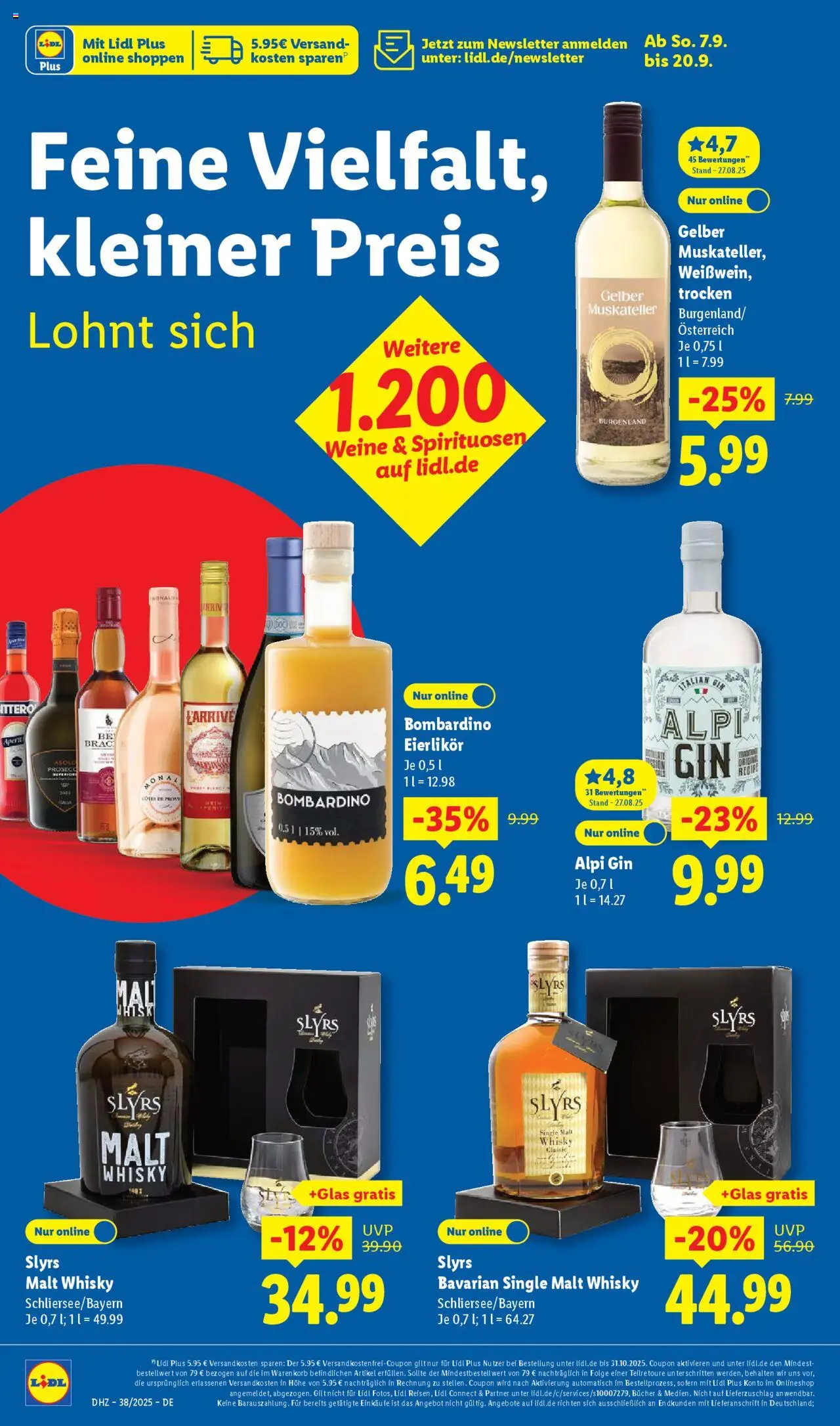 Lidl Prospekt Aarbergen – gültig ab 15.09.2025 | Seite: 58 | Produkte: Whisky, Gin