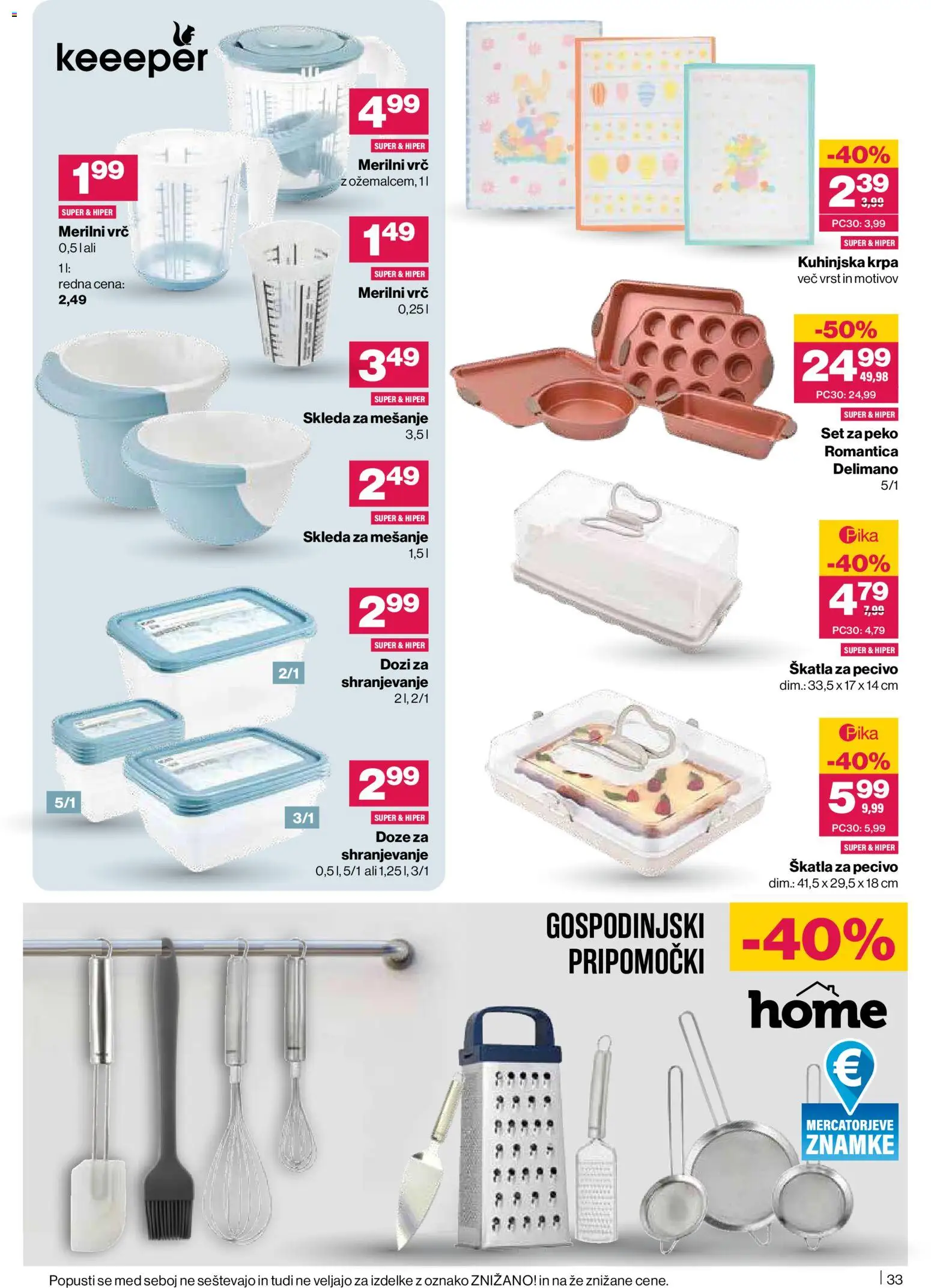 Novi Mercator katalog ponudbe – veljaven od 19.03.2026 | Stran: 33 | Izdelki: Skatla