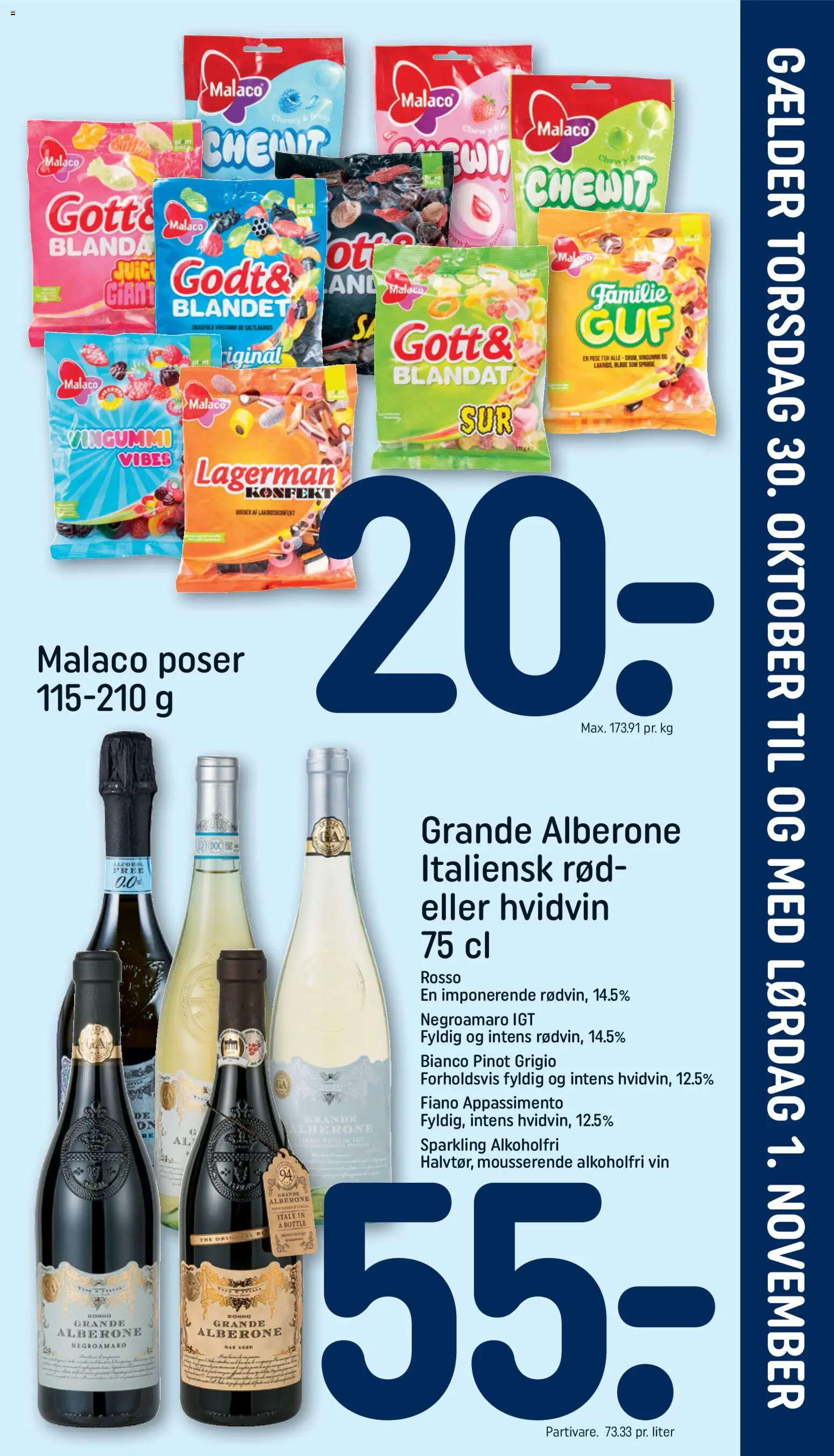 Rema 1000 tilbudsavis – gyldig fra 26.10.2025 | Side: 32 | Produkter: Vin, Vingummi, Søm