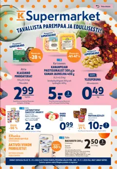 K-Supermarket-mainoslehti voimassa 19.01.2026 alkaen