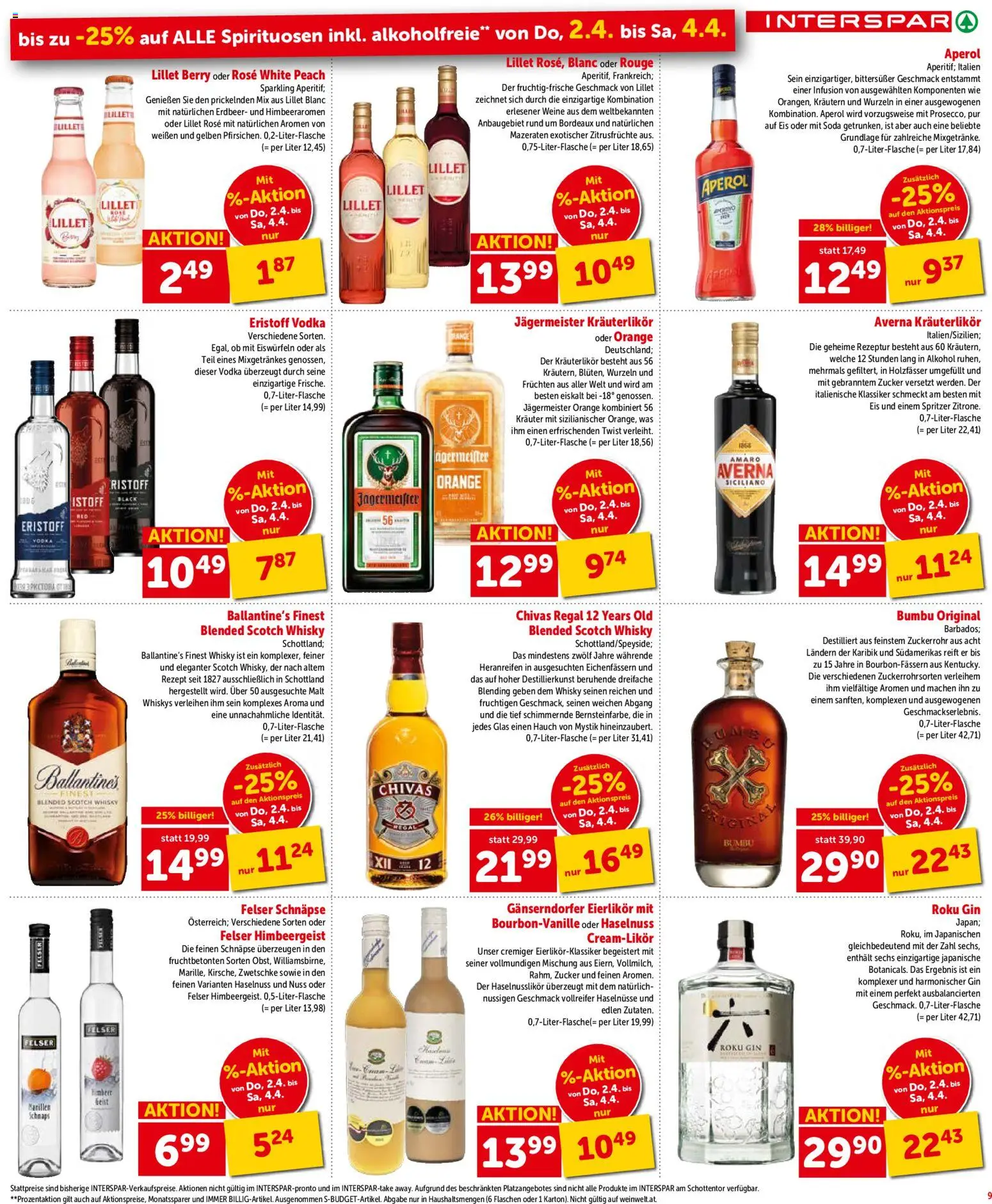 Interspar Flugblatt- Wien gültig ab 31.03.2026 | Seite: 10 | Produkte: Gin, Eis, Zucker, Rouge