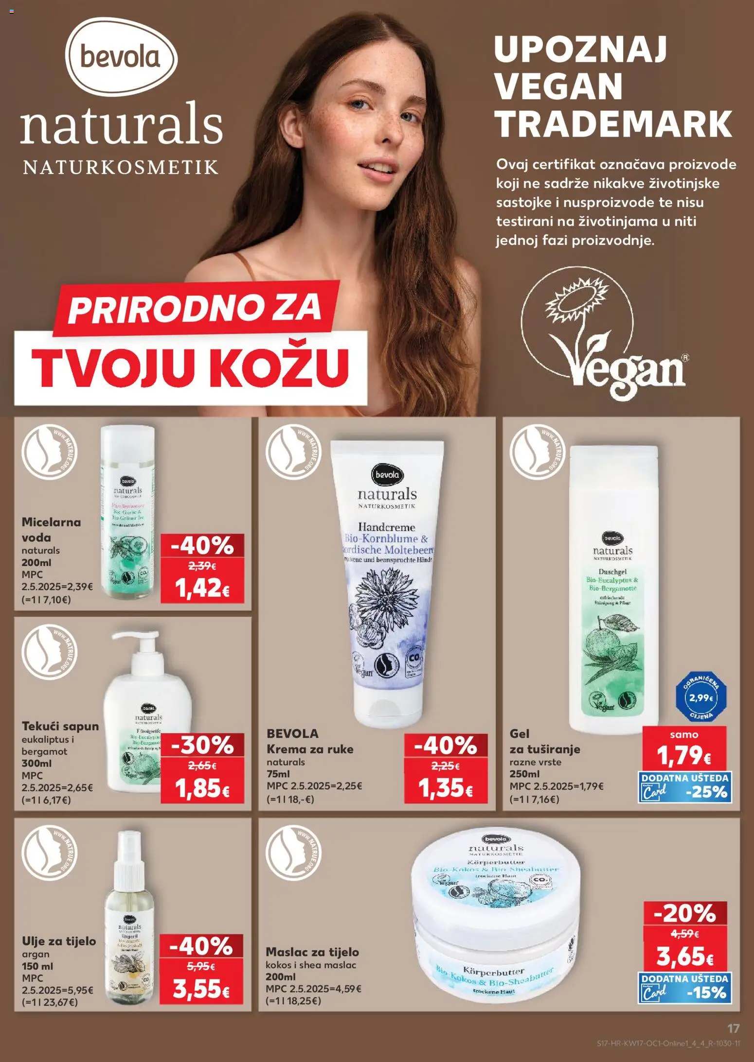Kaufland katalog | vrijedi od 22.04.2026 | Stranica: 17 | Proizvodi: Krema za ruke, Sapun, Gel za tuširanje, Voda
