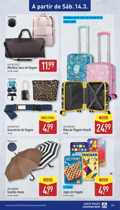 Pré-visualização Aldi folheto válido de 09.03.2026 | Página: 35 | Produtos: Mala de viagem, Jogos