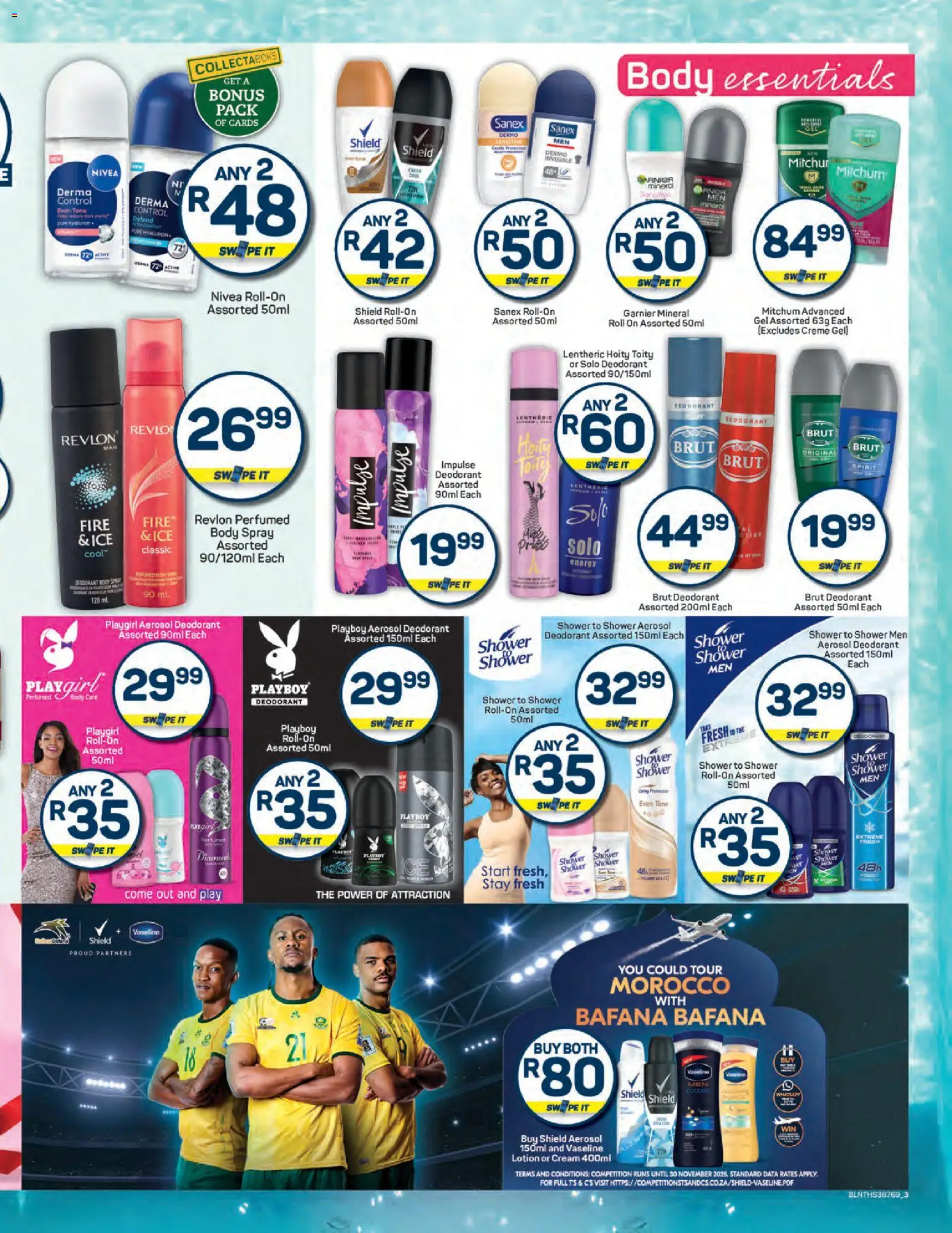 New Pick n Pay catalogue – valid from 24.10.2025 | Page: 3 | Products: Data, Body spray, Deodorant, Lotion