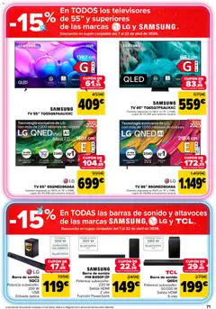 Vista previa Carrefour folleto válido desde el 24.03.2026 | Página: 77 | Productos: Barras de sonido, Καλαμάρι, Altavoces