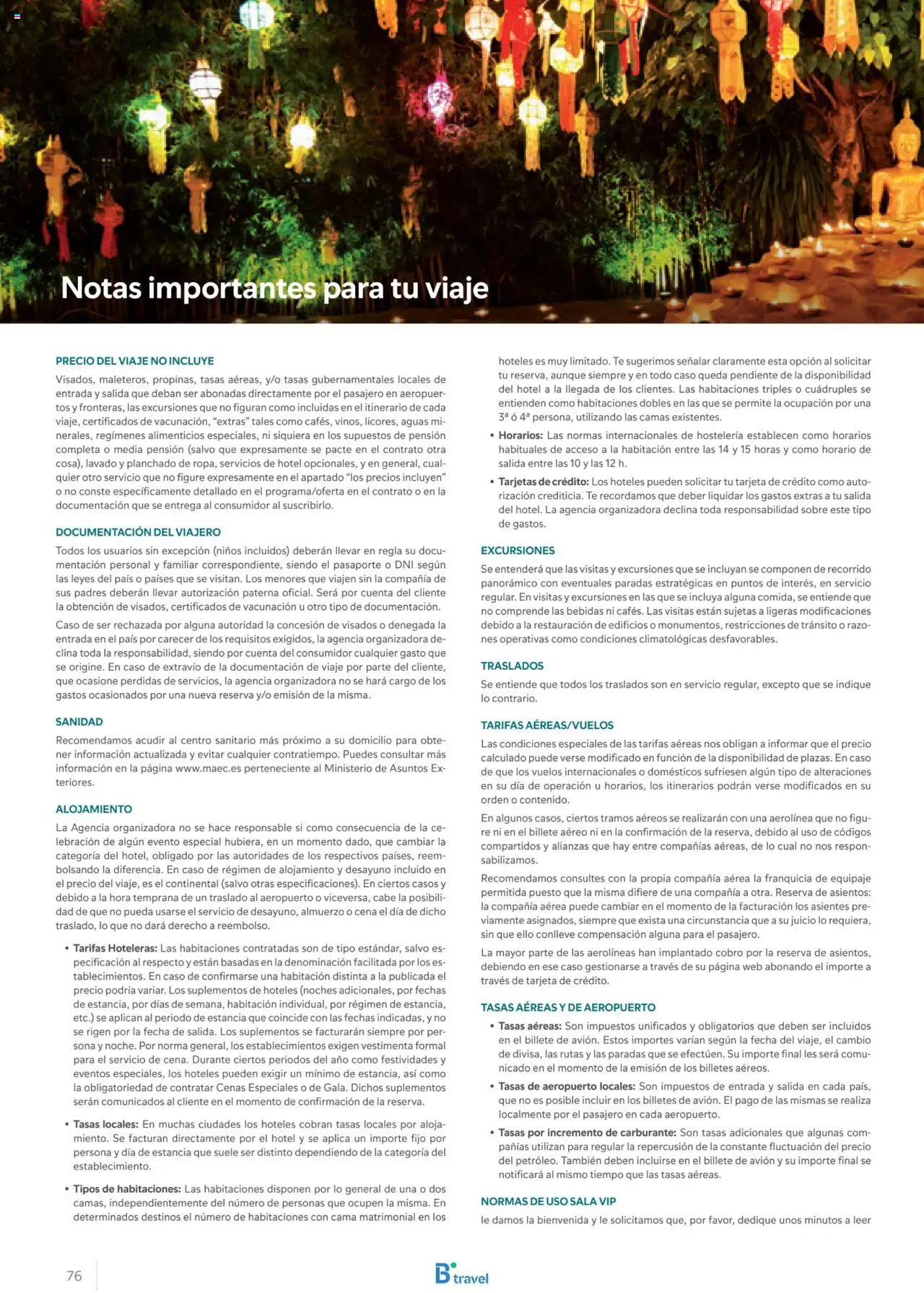 B the travel brand Asia 2025 │ válido desde el 15.11.2024 | Página: 76 | Productos: General, Té, Cama
