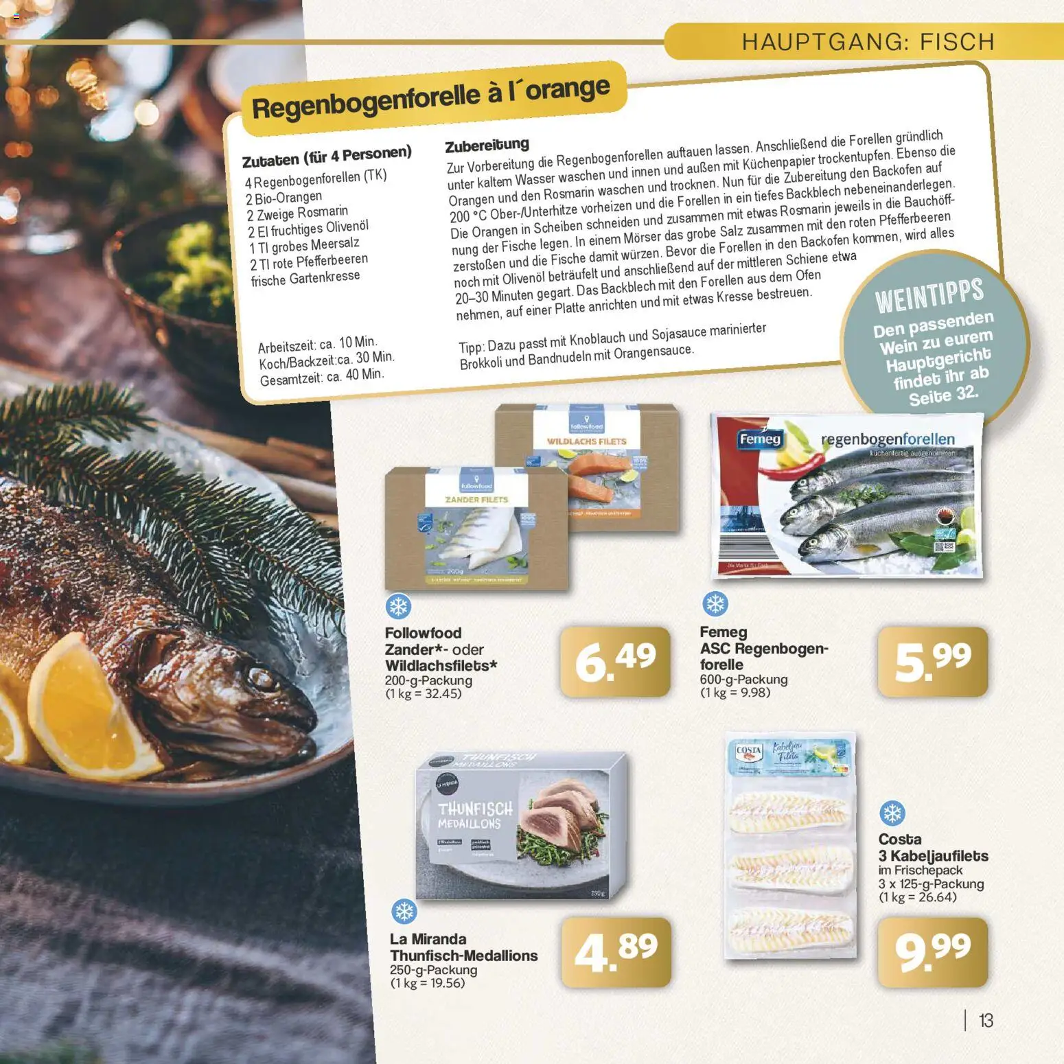 Famila Nordwest - Festliche Momente – gültig ab 24.11.2025 | Seite: 13 | Produkte: Thunfisch, Olivenol, Fisch, Wein