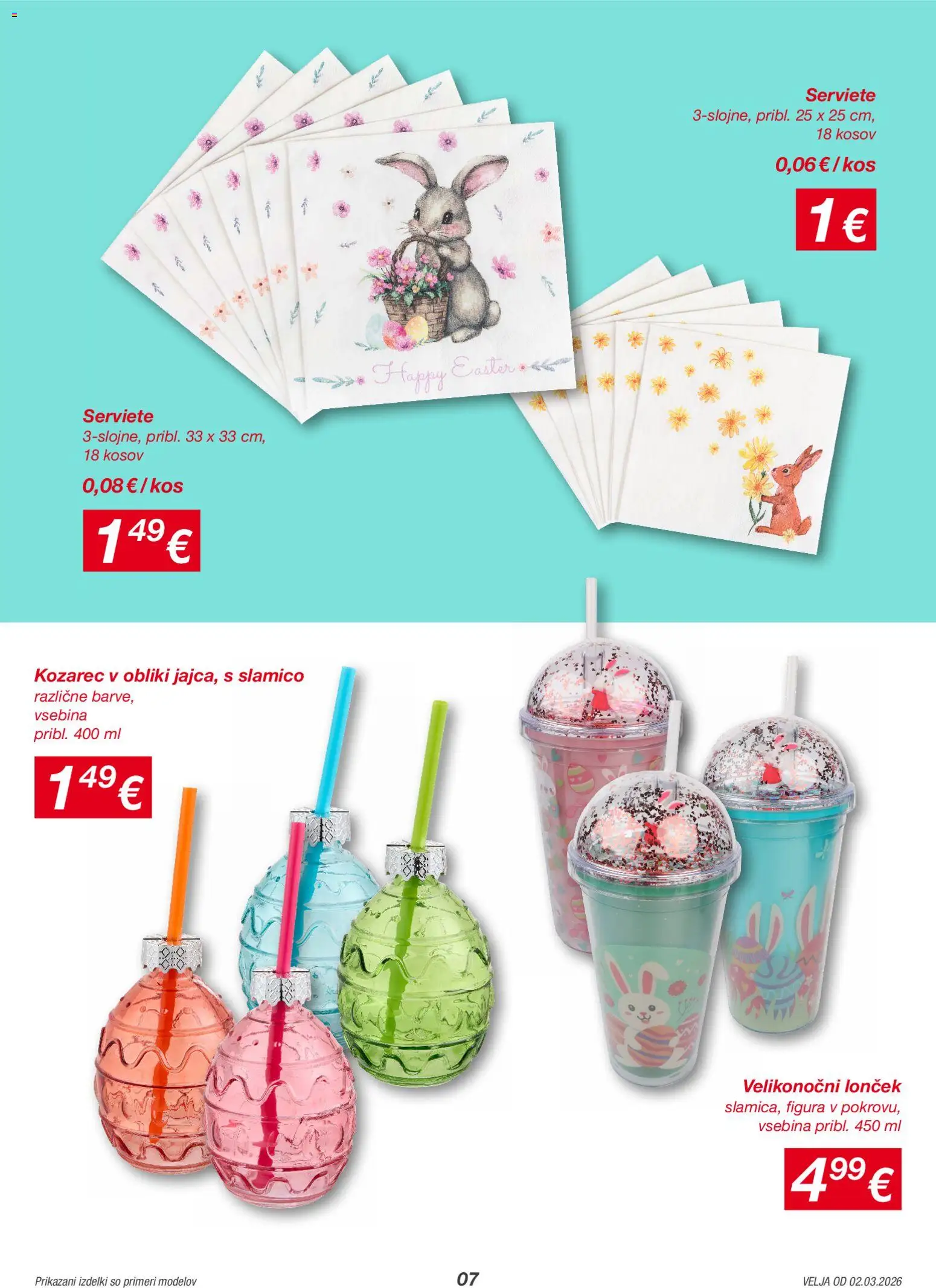 Novi Kik katalog ponudbe – veljaven od 02.03.2026 | Stran: 7 | Izdelki: Kozarec, Kos