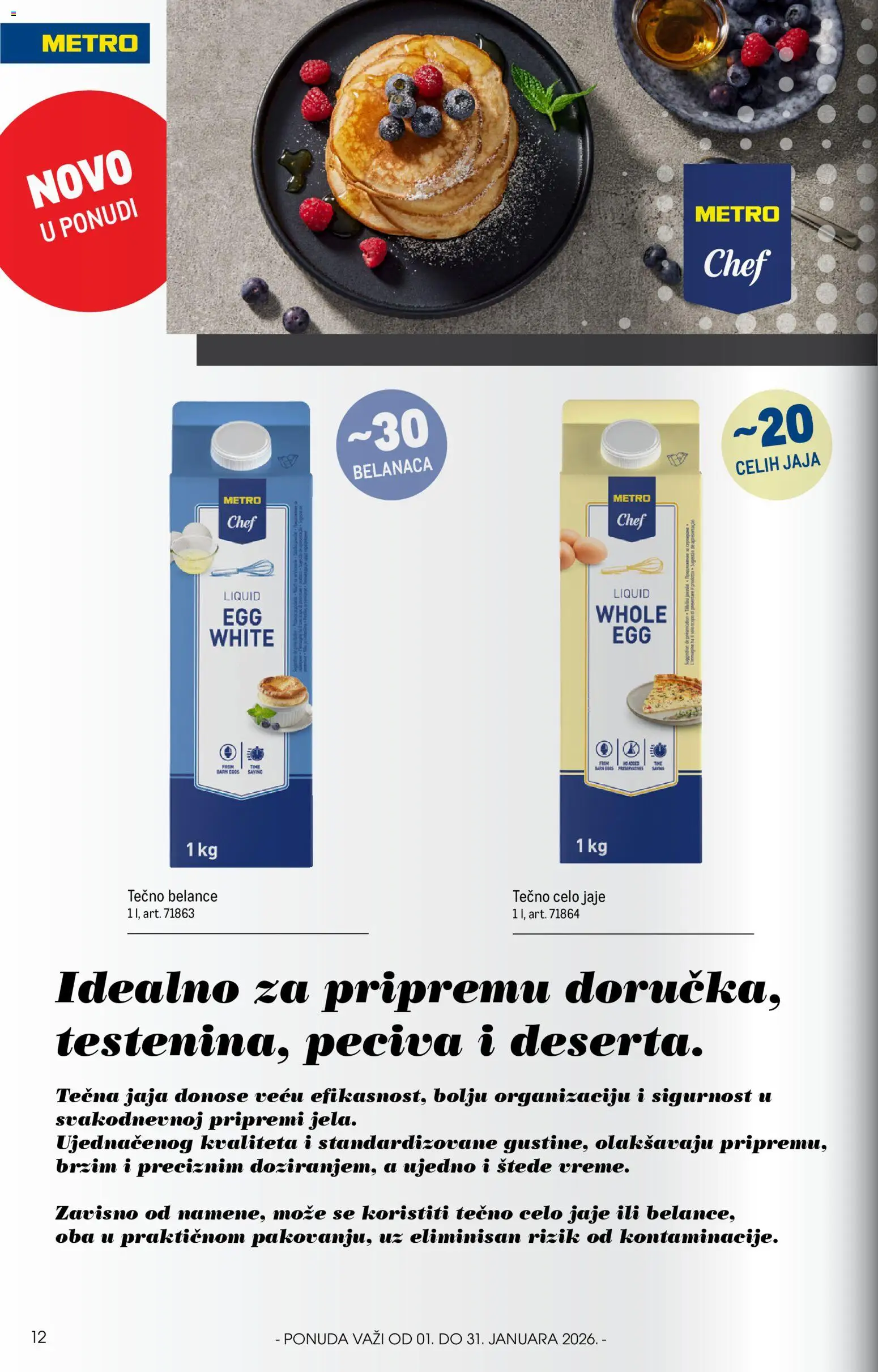 Metro katalog - važi od 01.01.2026 | Strana: 12 | Proizvode: Jaja