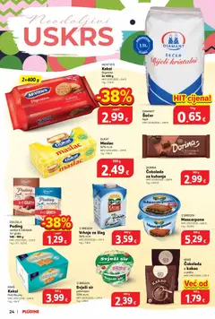 Katalog Plodine - Pregled kataloga iz trgovine Plodine, vrijedi od 01.04.2026 | Stranica: 24 | Proizvodi: Vrhnje za šlag, Keksi, Mascarpone, Čokolada