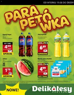 Delikatesy Centrum Gazetka - Czudec Otwarcie od 19.08.2025 | Strona: 2 | Produkty: Arbuz, Pepsi, Olej kujawski, Masło