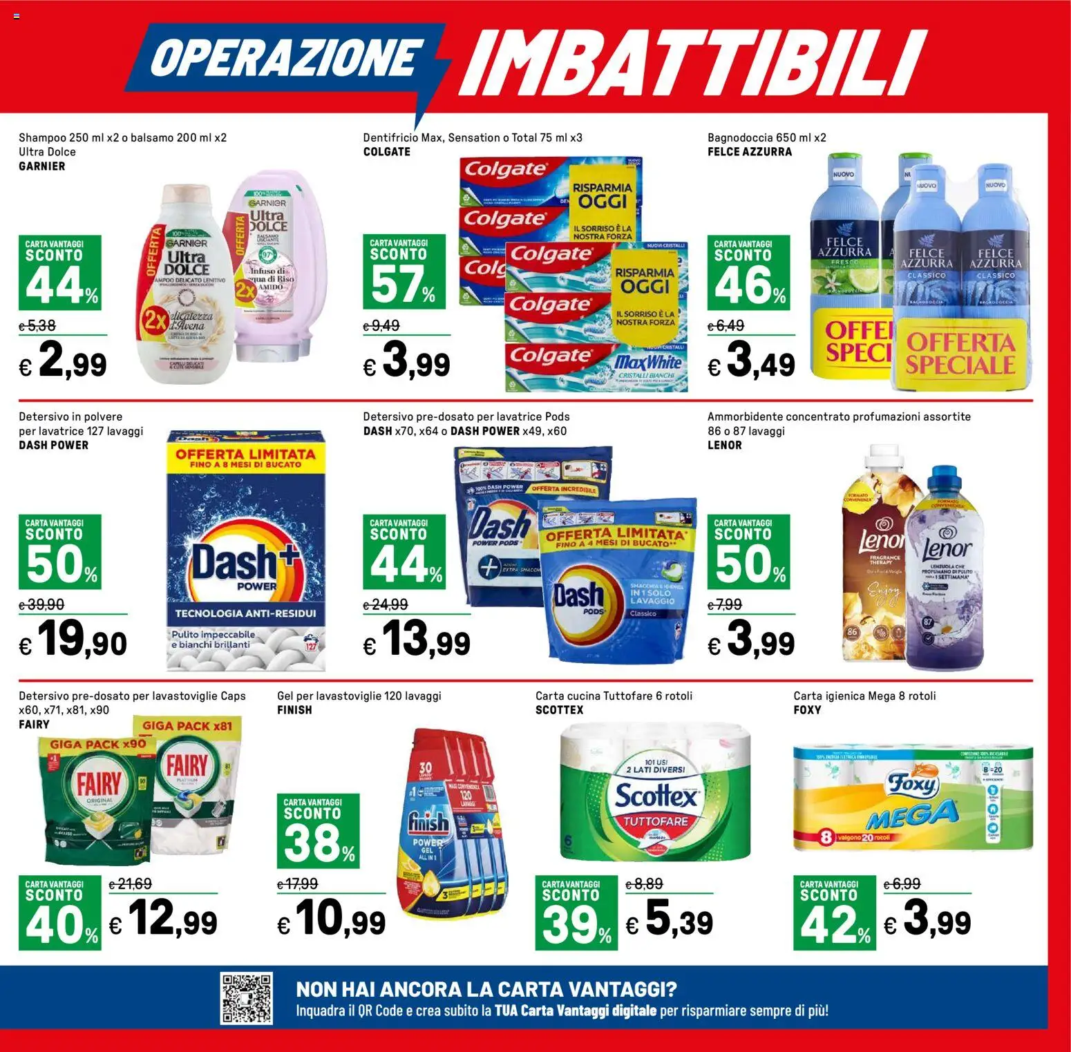 Volantino Iper del 07.01.2026 | Pagina: 5 | Prodotti: Shampoo, Carta igienica, Riso, Lenzuola