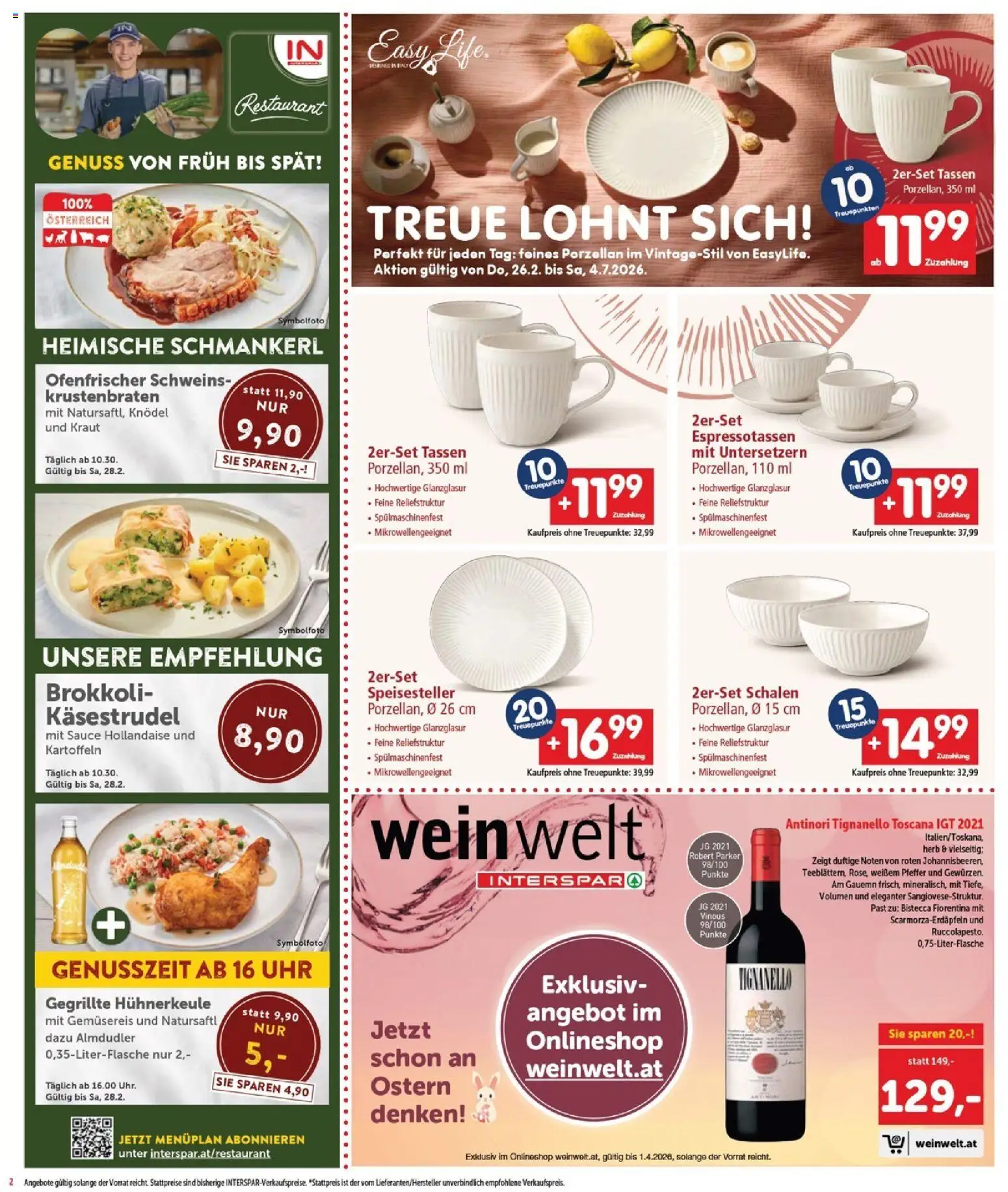 Interspar Flugblatt - Burgenland Sued gültig ab 26.02.2026 | Seite: 2 | Produkte: Kartoffeln, Pfeffer, Kraut, Uhr