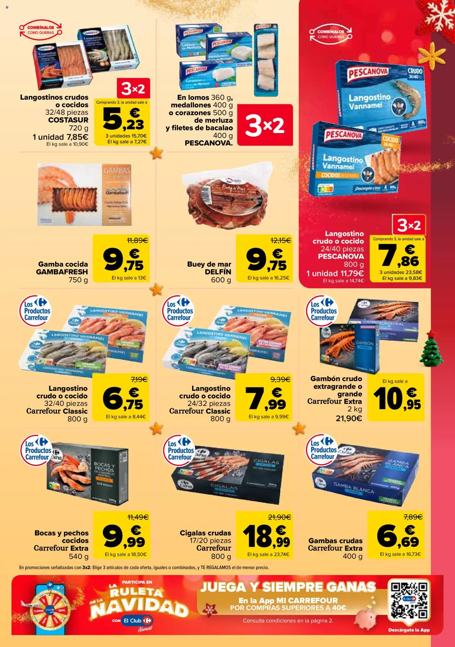 Carrefour folleto │ válido desde el 25.11.2025 | Página: 27 | Productos: Té, Juega, Langostino, Gamba