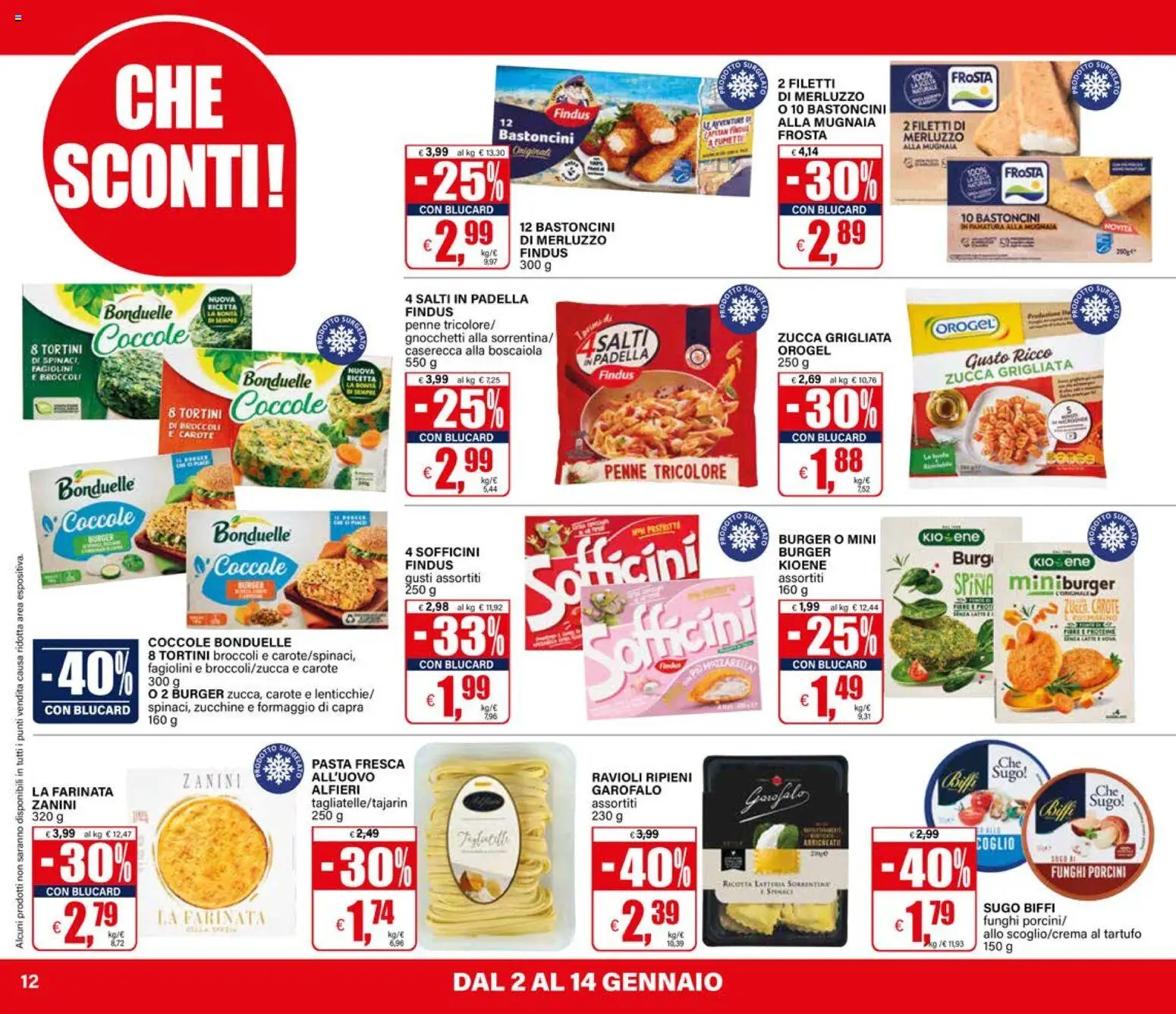 Volantino Il Gigante del 02.01.2026 | Pagina: 12 | Prodotti: Spinaci, Ricotta, Zucchine, Fagiolini